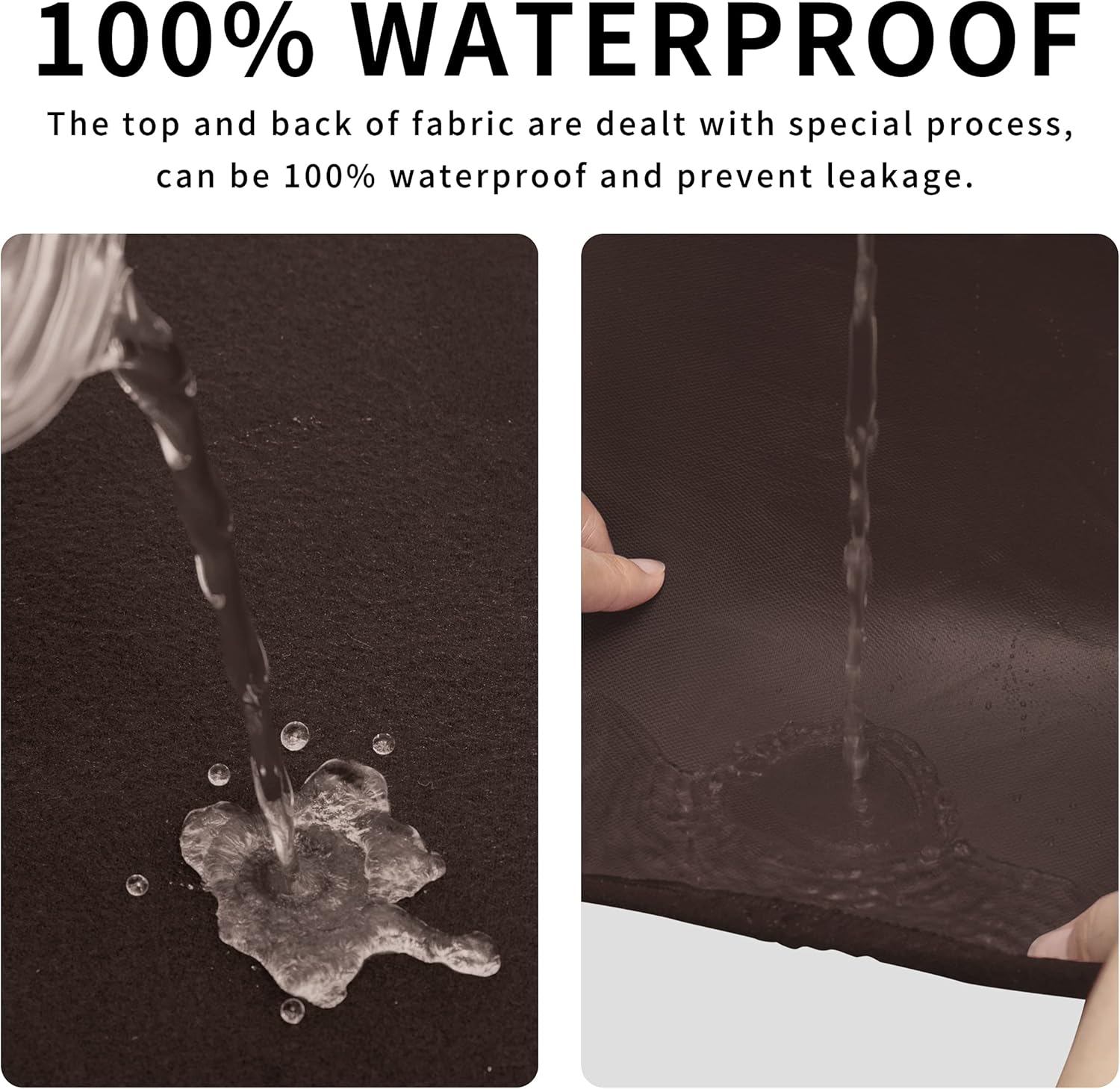 Dual Waterproof Stretch Ottoman Cover