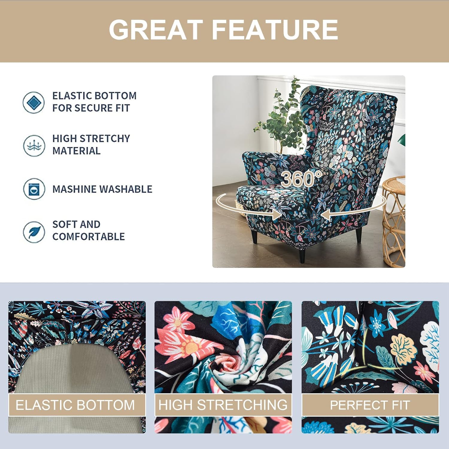 Wingback Chair Slipco