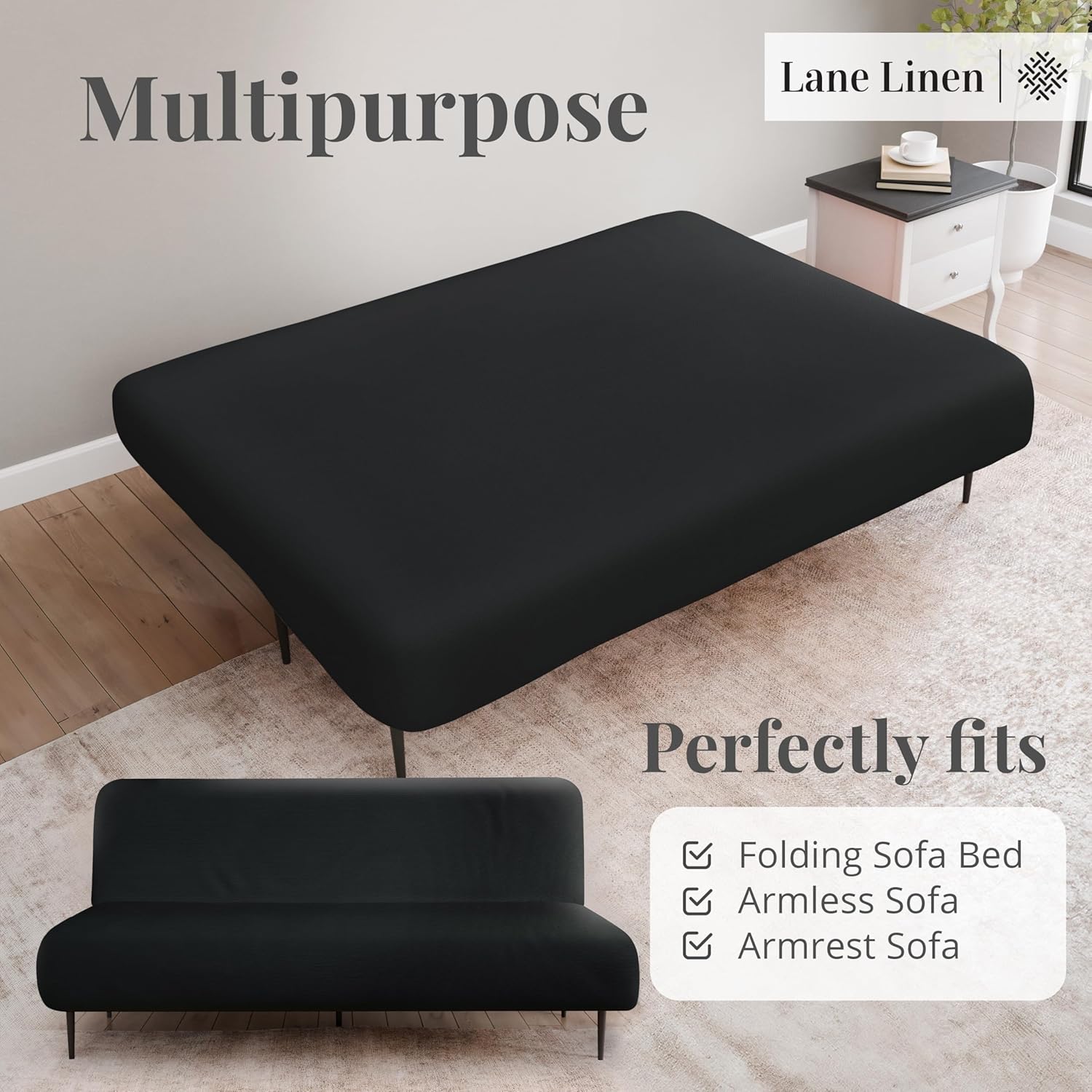 Armless Futon Cover