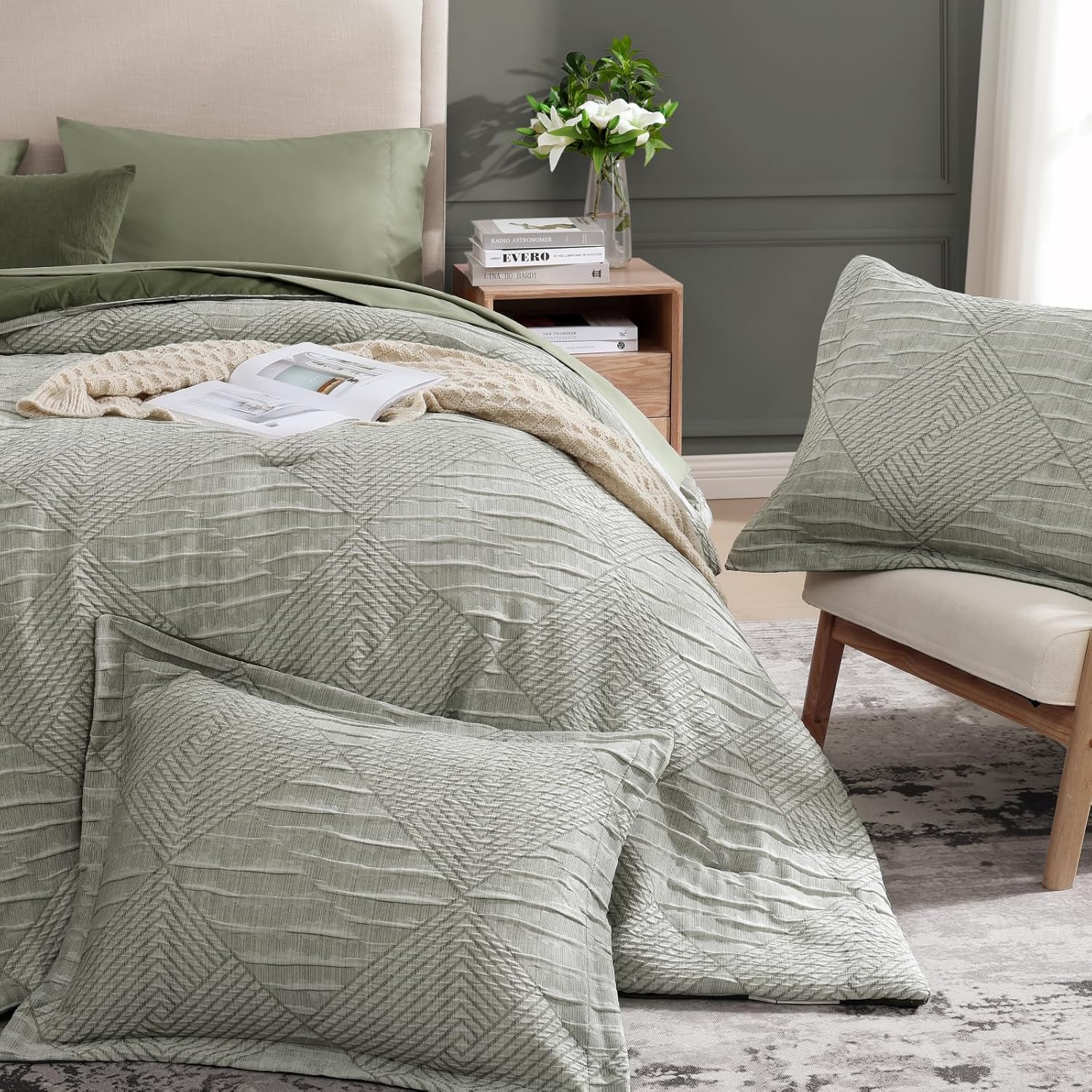 Charcoal Grey Queen Comforter Set