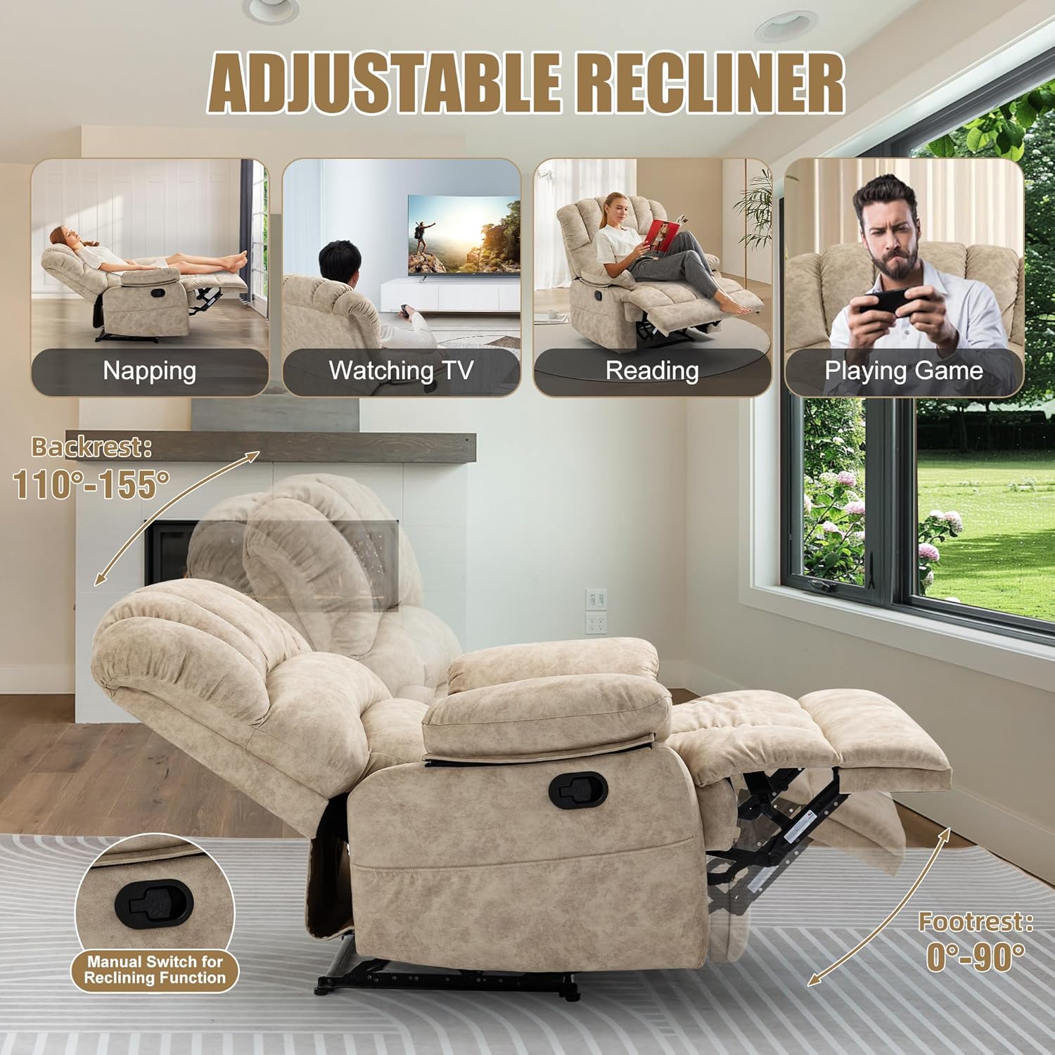 Oversized Recliner Chairs for Adults