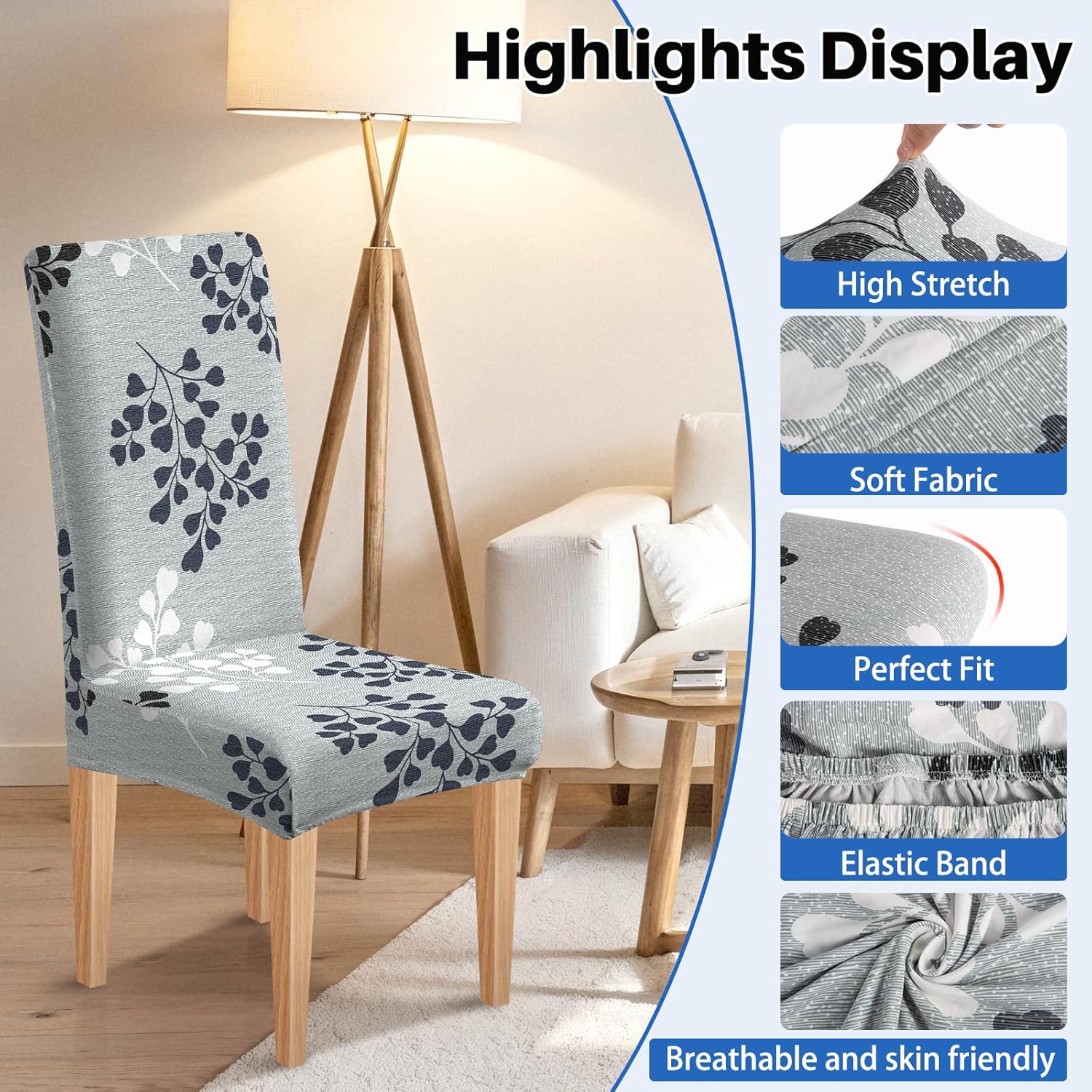 High Stretch Chair Covers for Dining Chairs