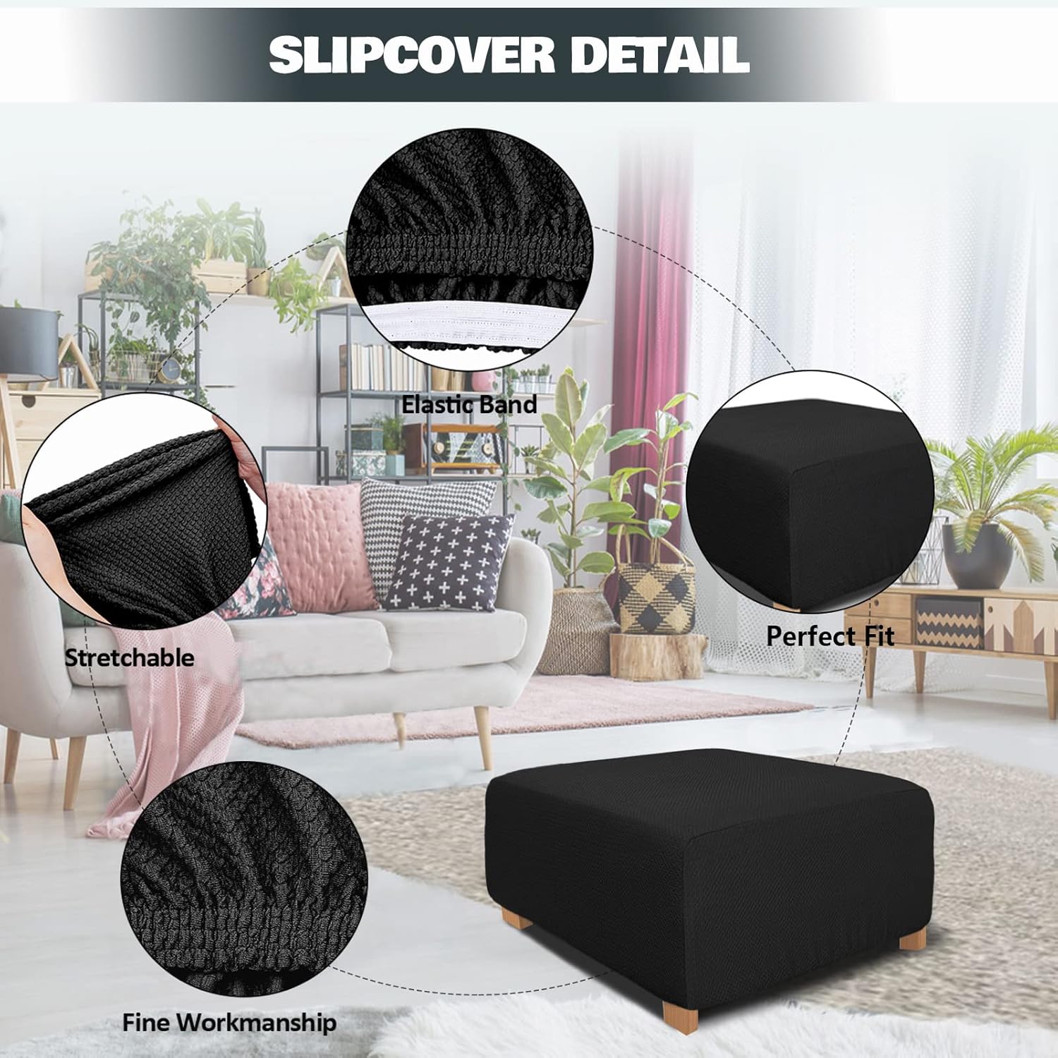 Square Ottoman Cover