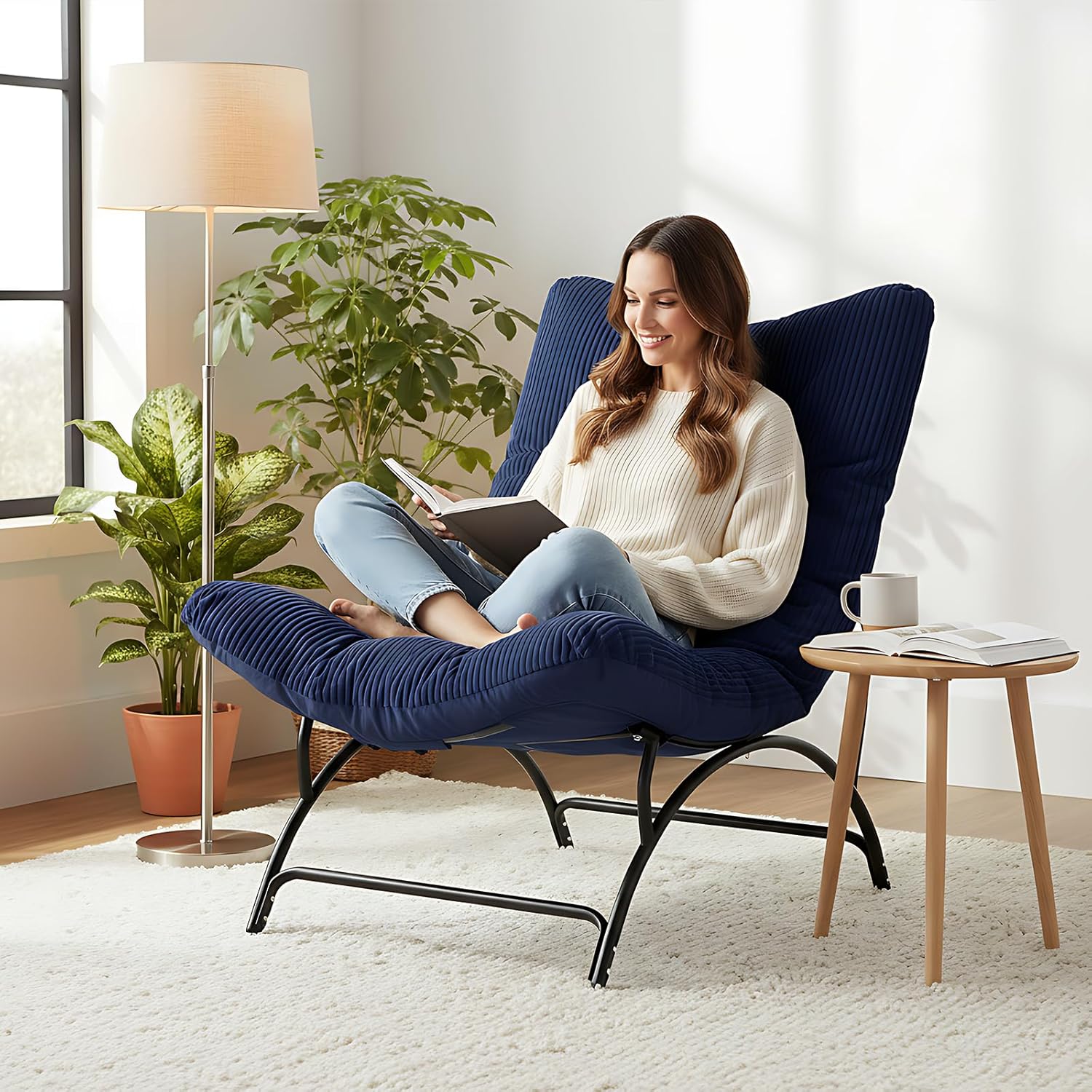 Accent Chair with Ottoman
