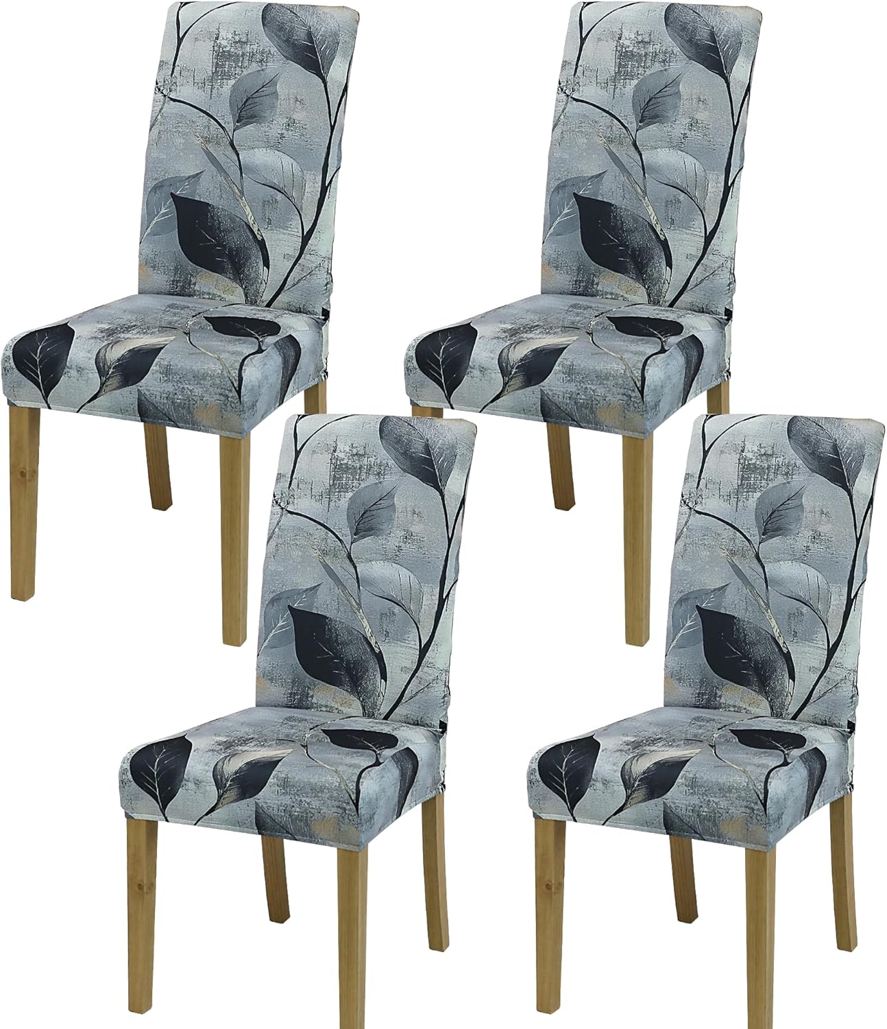 Dining Chair Cover,Dining Room Chair Covers Set of 6,Stretch Kitchen Chair Cover,Washable Dining Chair Cover,Parsons Chair Slipcovers Protective,for Home,Restaurant,Banquet(Gray)