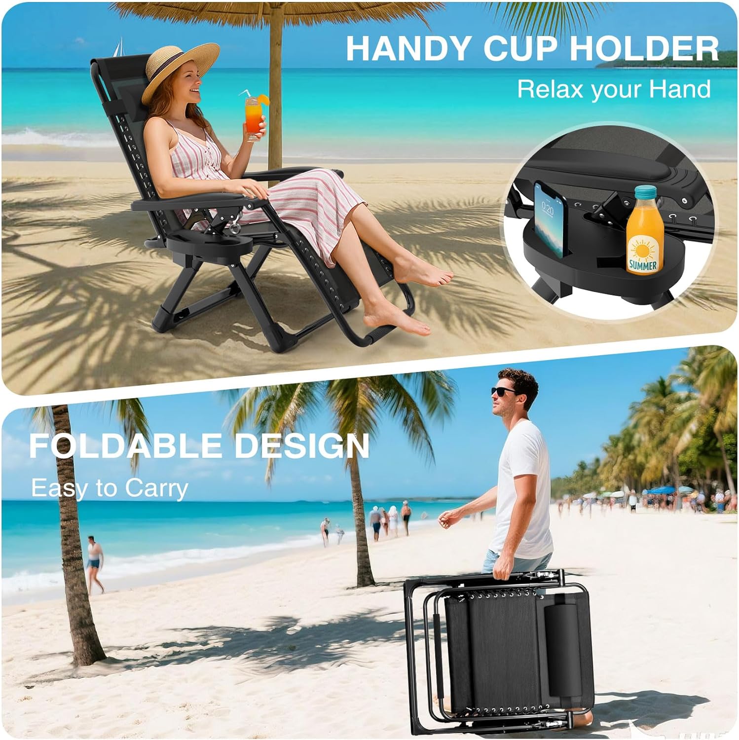 Reclining Camping Lounge Chair