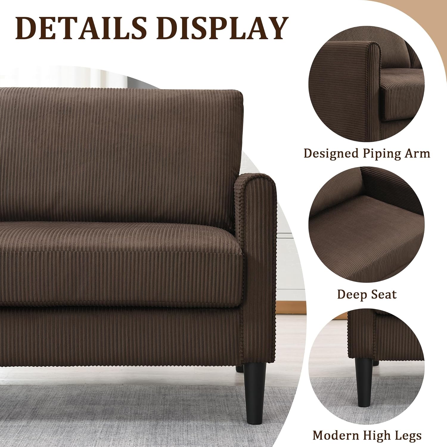 Loveseat Sofa Couch for Living Room