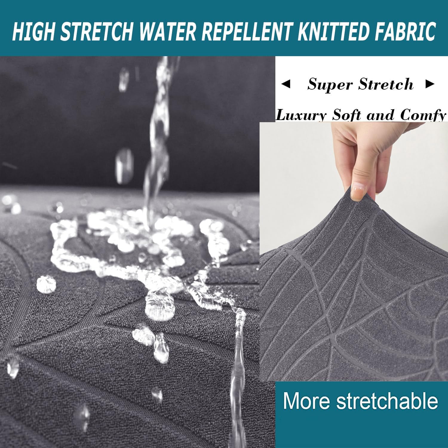 Ottoman Cover Square-Stretch Water Repellent