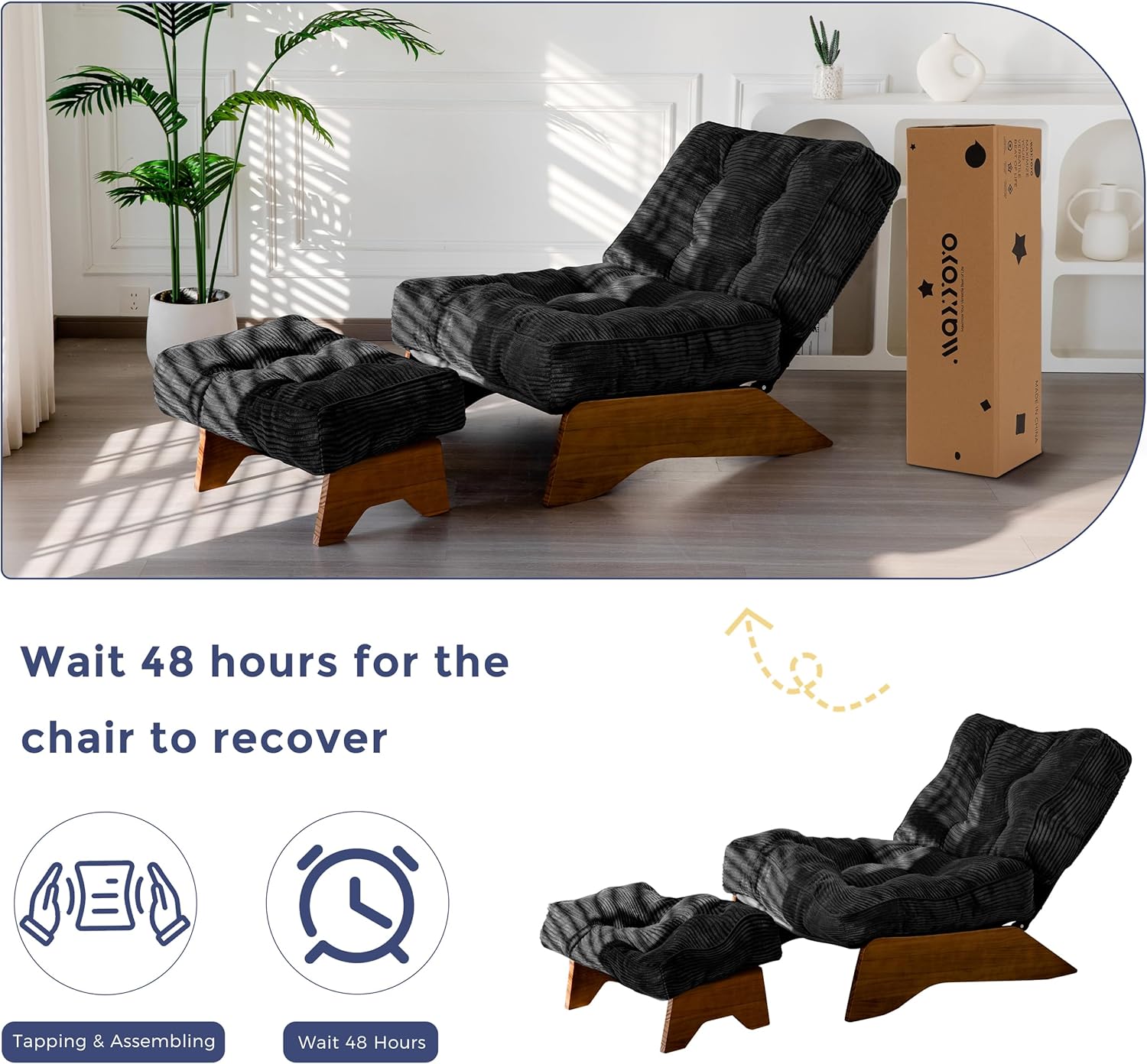 Accent Chair with Ottoman