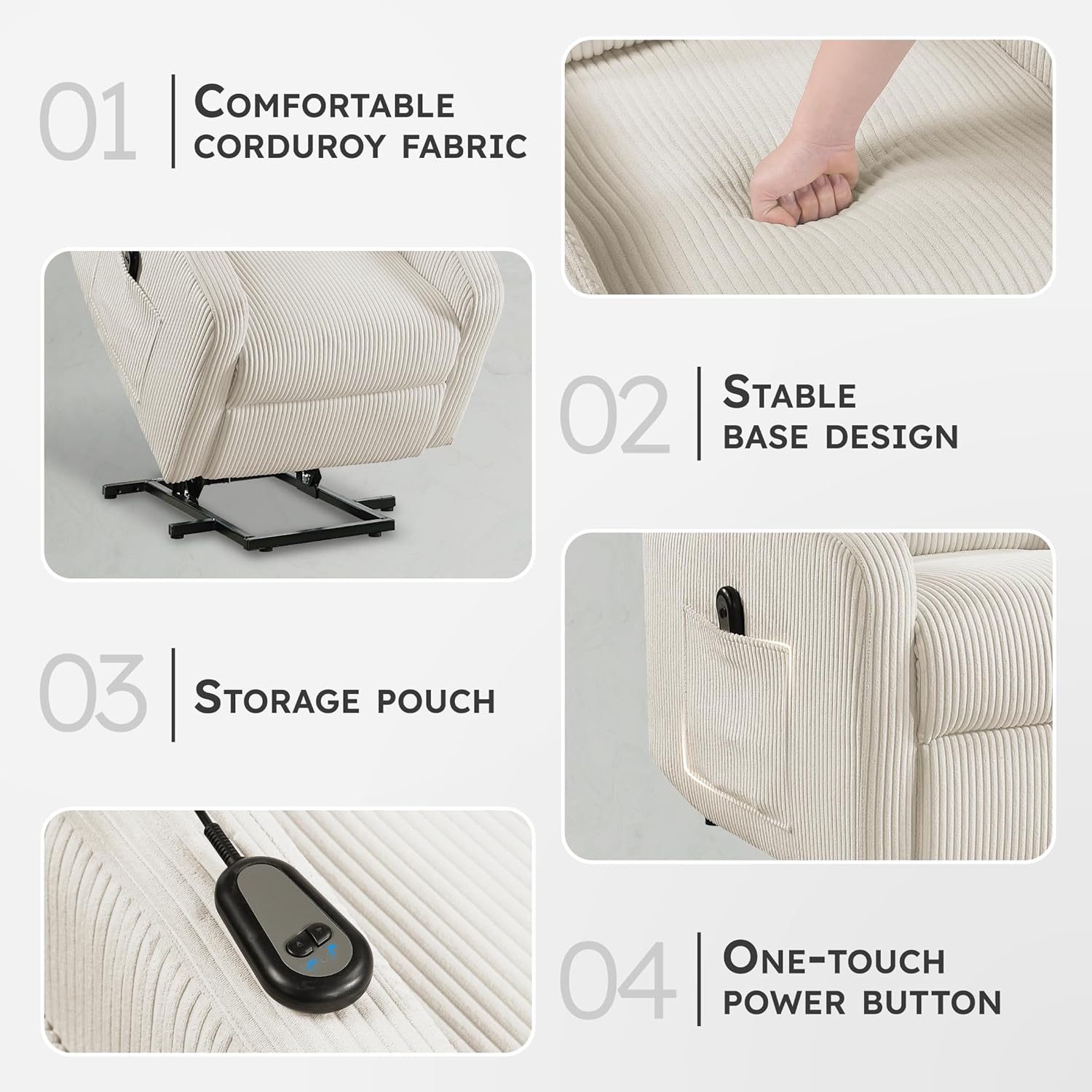 Recliner Chair Armchair Push Back Recliner