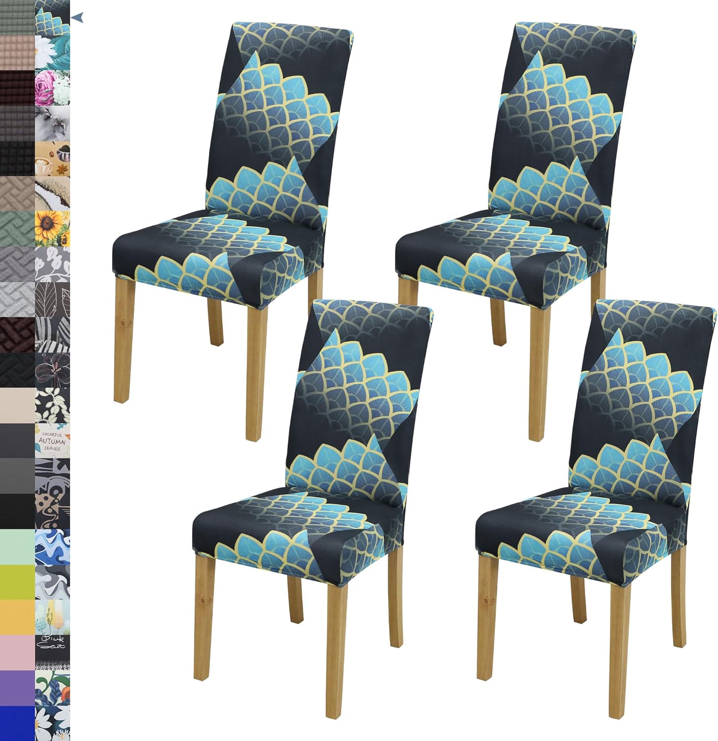 Dining Chair Cover,Dining Room Chair Covers Set of 6,Stretch Kitchen Chair Cover,Washable Dining Chair Cover,Parsons Chair Slipcovers Protective,for Home,Restaurant,Banquet(Gray)