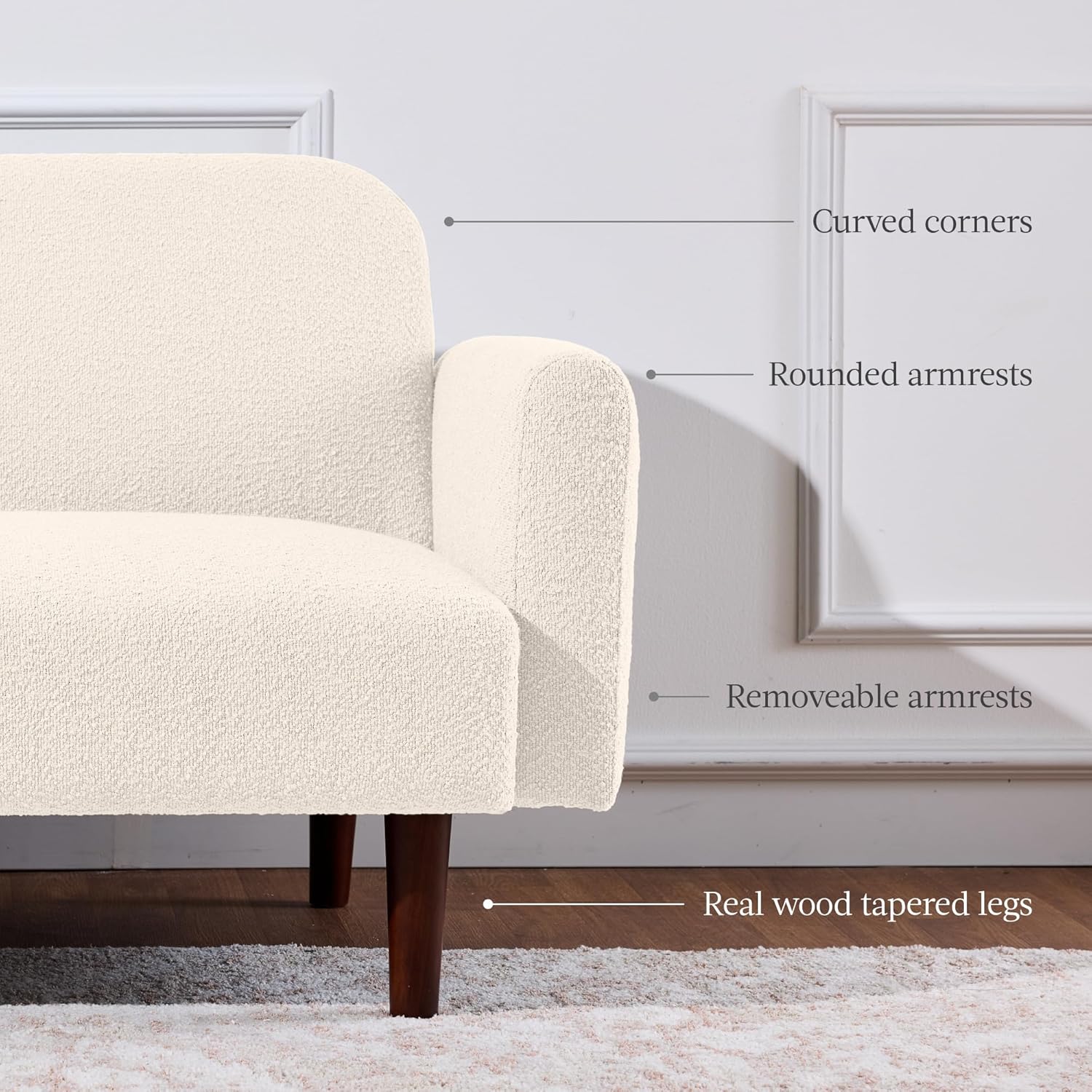 Velvet Loveseat Sofa