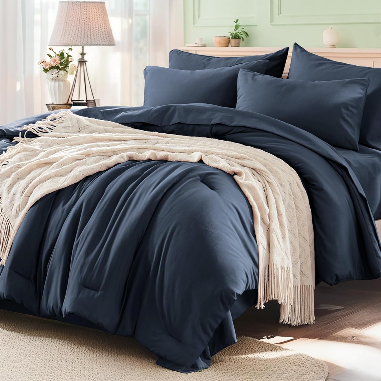 Queen Comforter Set 7 Pieces