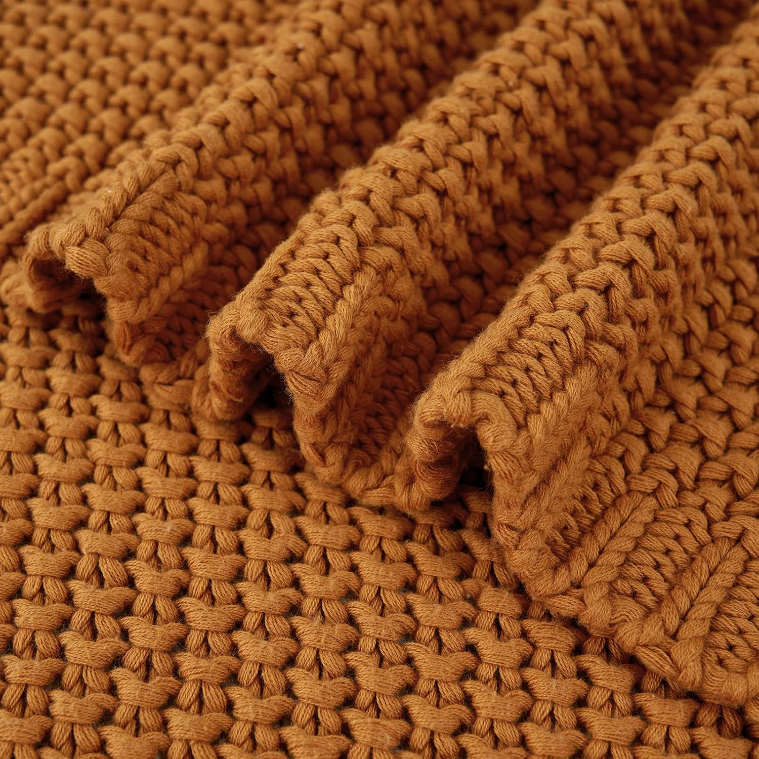 Cable Knit Throw Blanket
