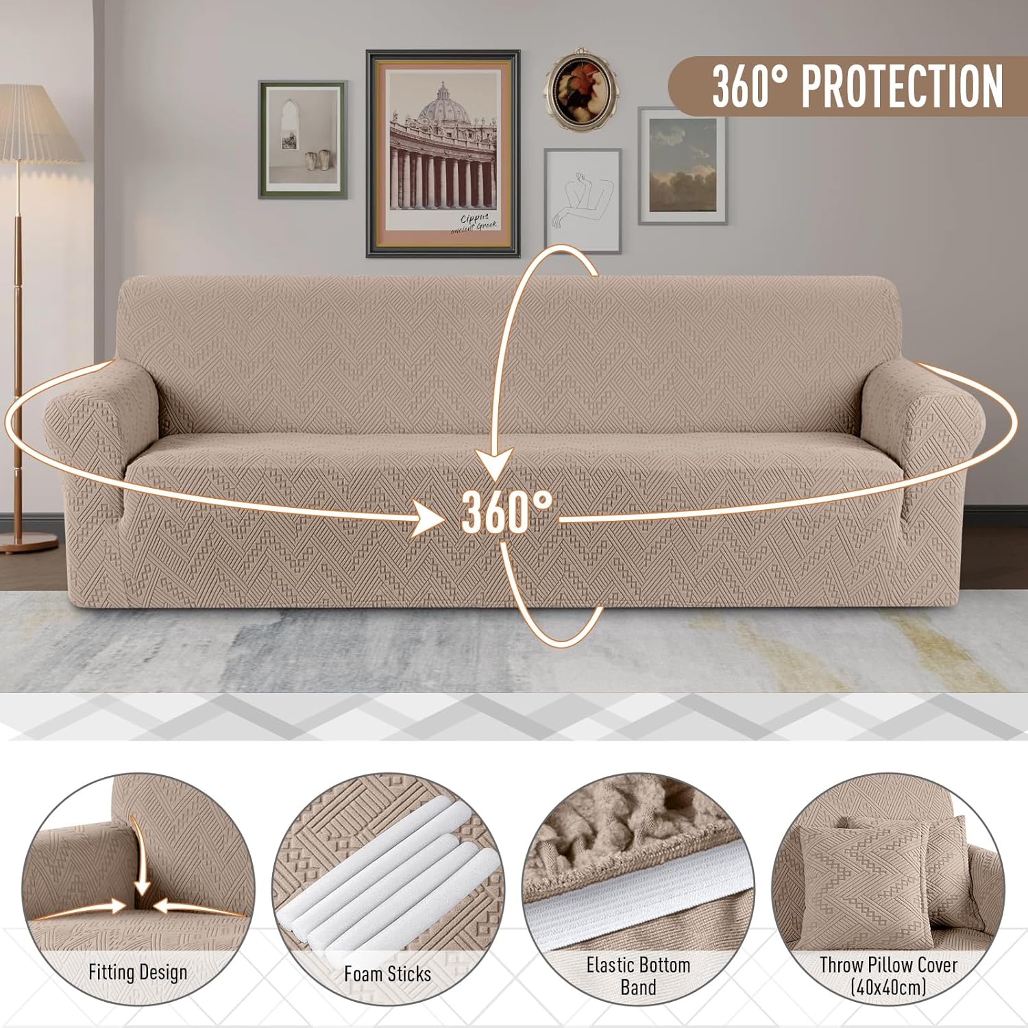 Stretch Sofa Cover 1 Piece Couch Covers