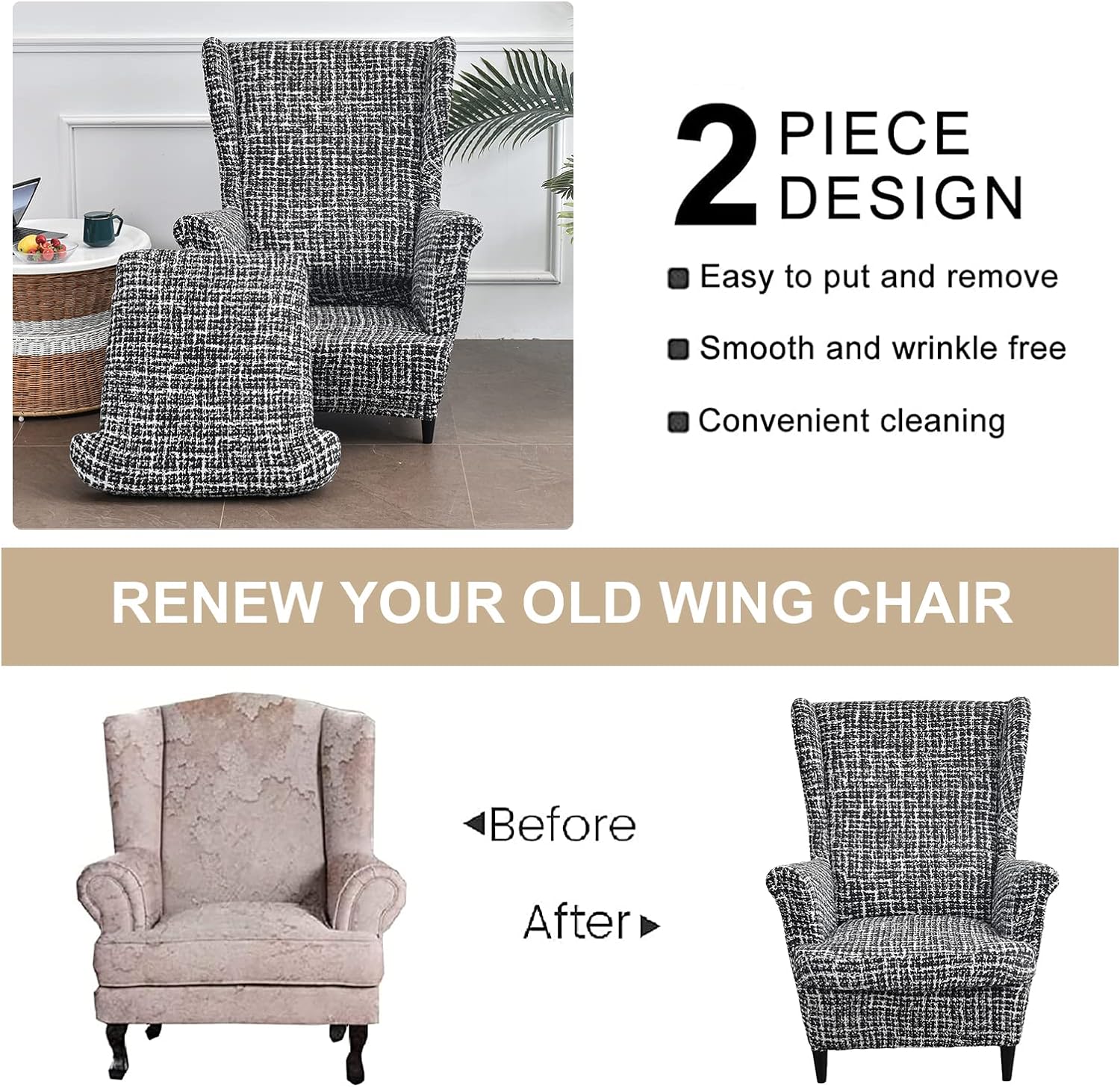 Wingback Chair Slipco