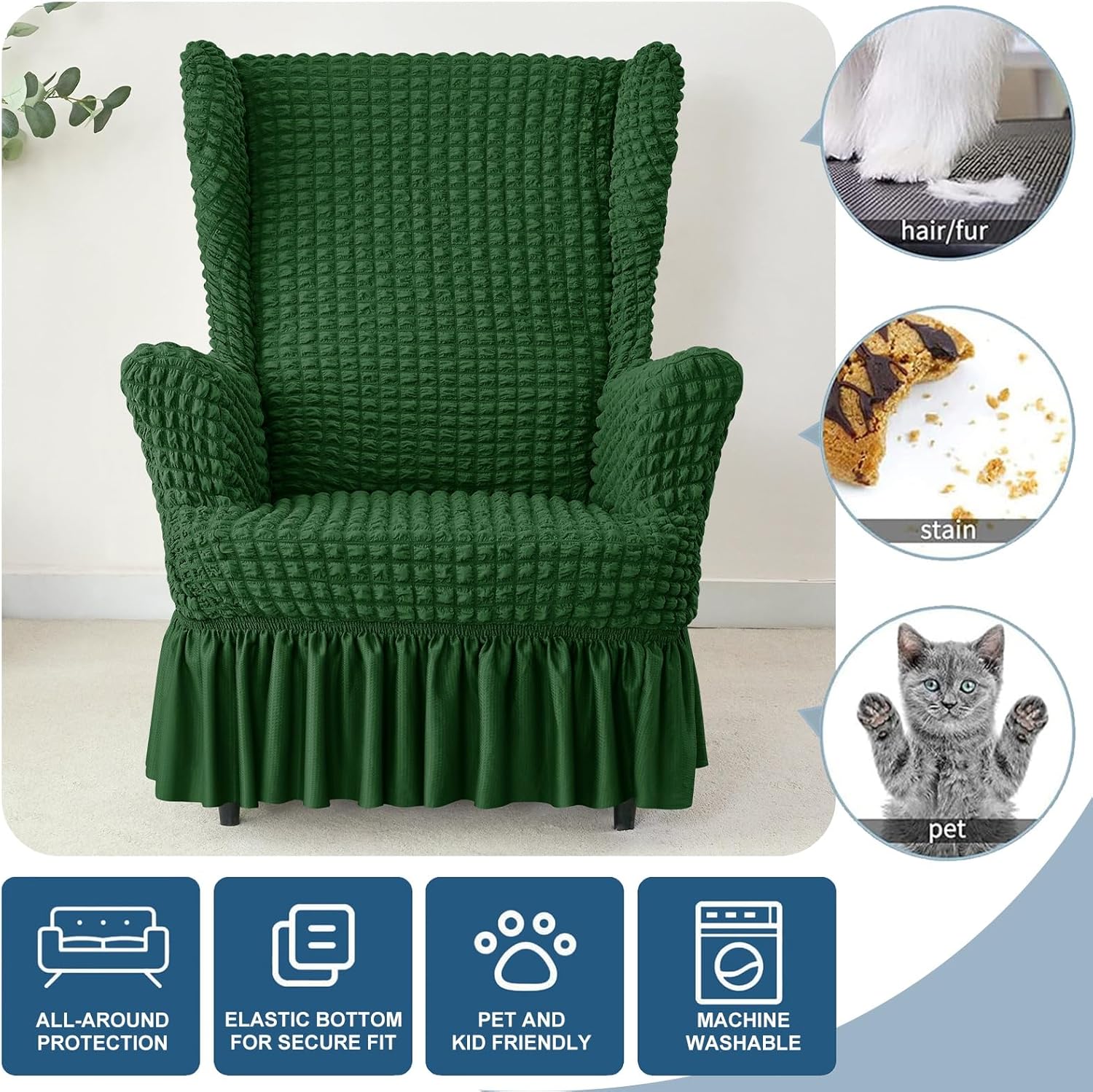 Wingback Chair Slipcover