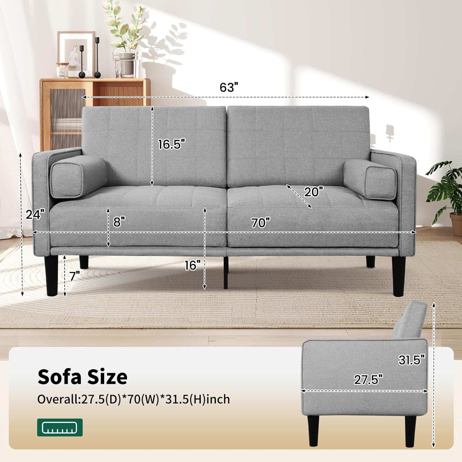 Comfy Loveseat Sofa