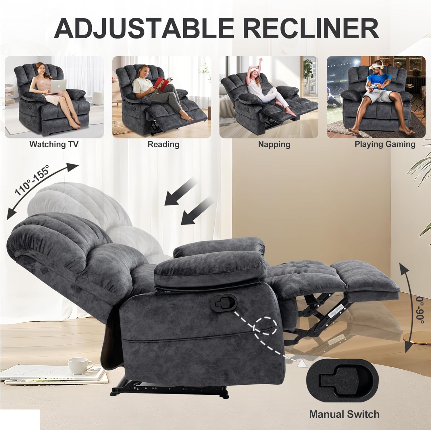 Oversized Recliner Chairs for Adults
