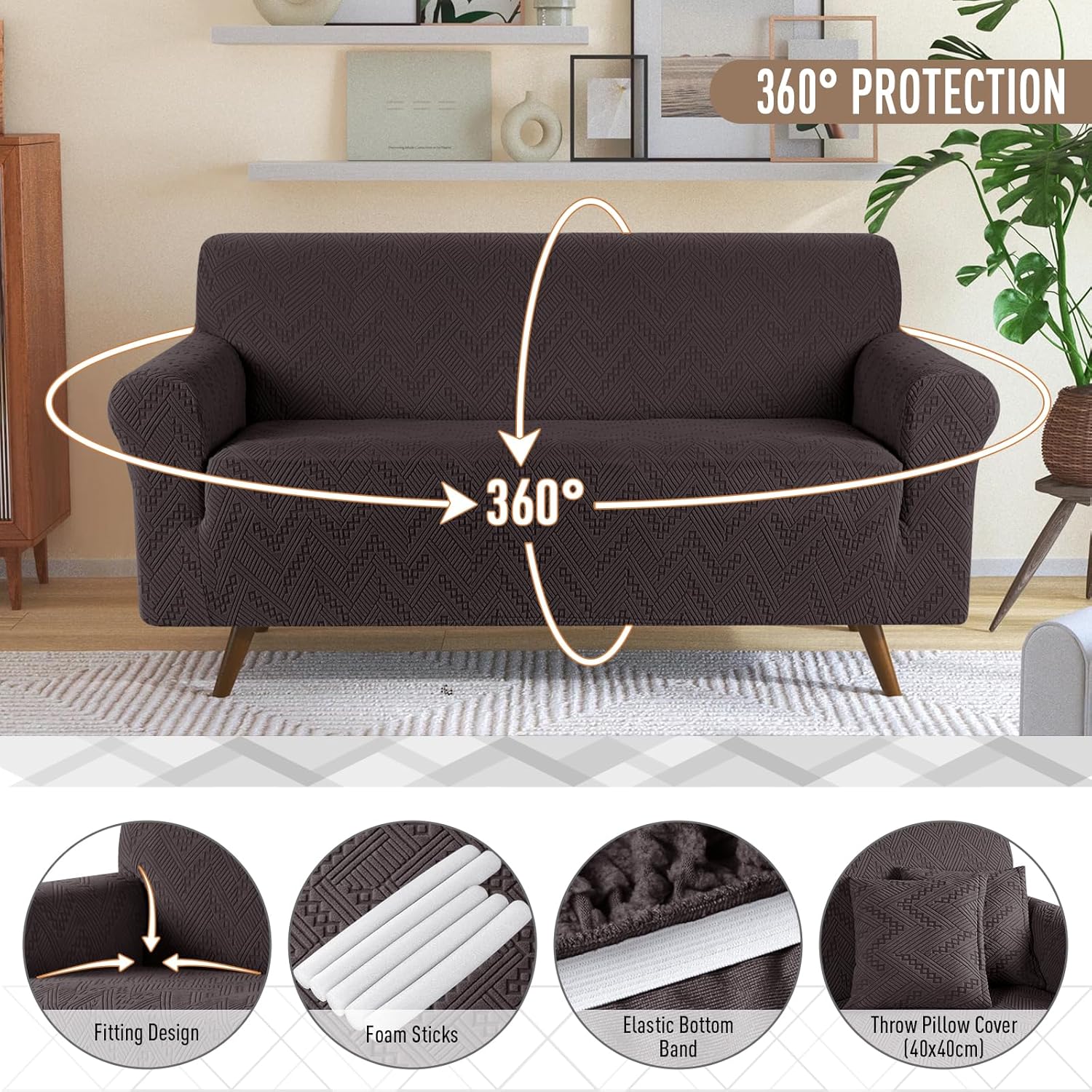 Stretch Sofa Cover 1 Piece Couch Covers