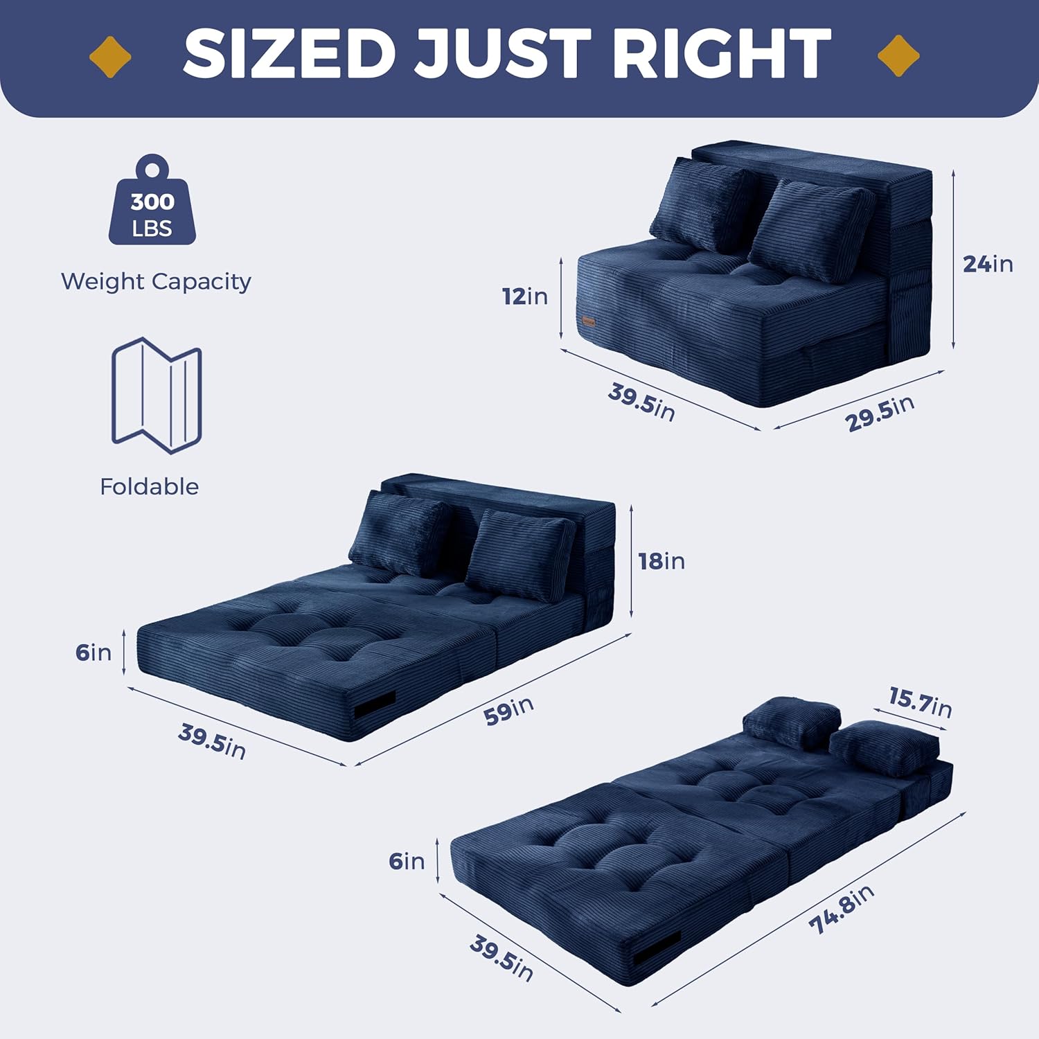Convertible Sofa Bed