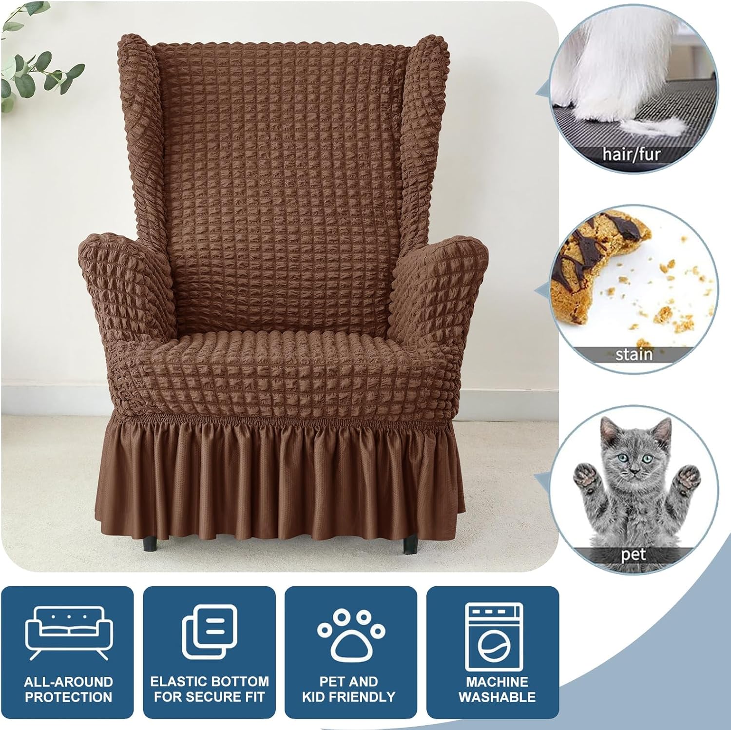 Wingback Chair Slipcover