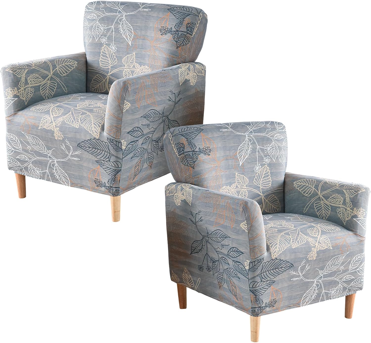 Printed Banquet Armchair Slipcovers Soft Chair Covers Armchair 1-Piece Stretch Chair Covers for Living Room Nonslip Outdoor Armchair Slipcover Kids Pets Friendly Furniture Protector,01