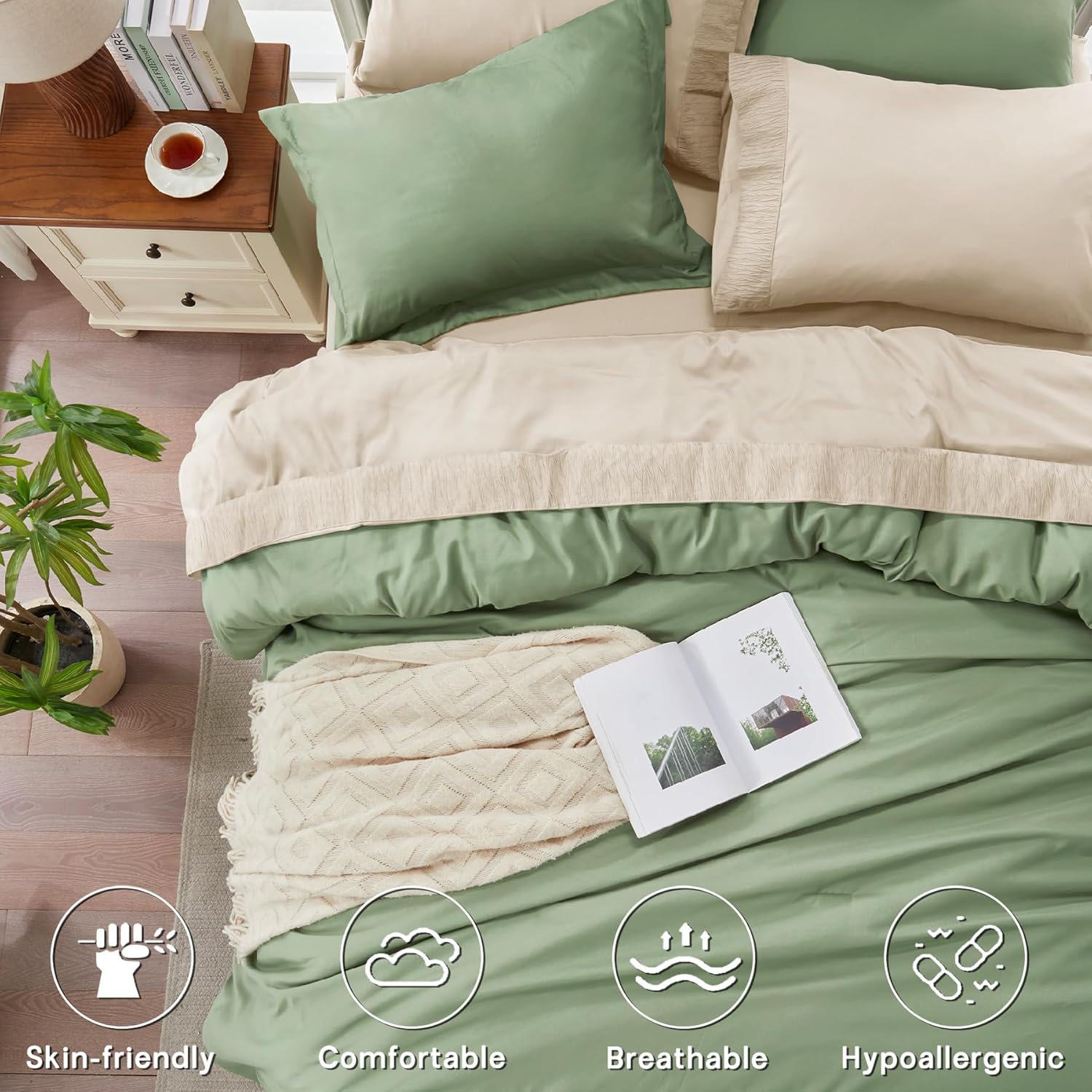 Queen Comforter Set 7 Pieces