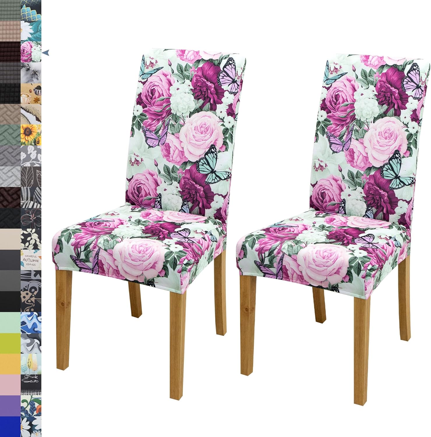 Dining Chair Cover,Dining Room Chair Covers Set of 6,Stretch Kitchen Chair Cover,Washable Dining Chair Cover,Parsons Chair Slipcovers Protective,for Home,Restaurant,Banquet(Gray)