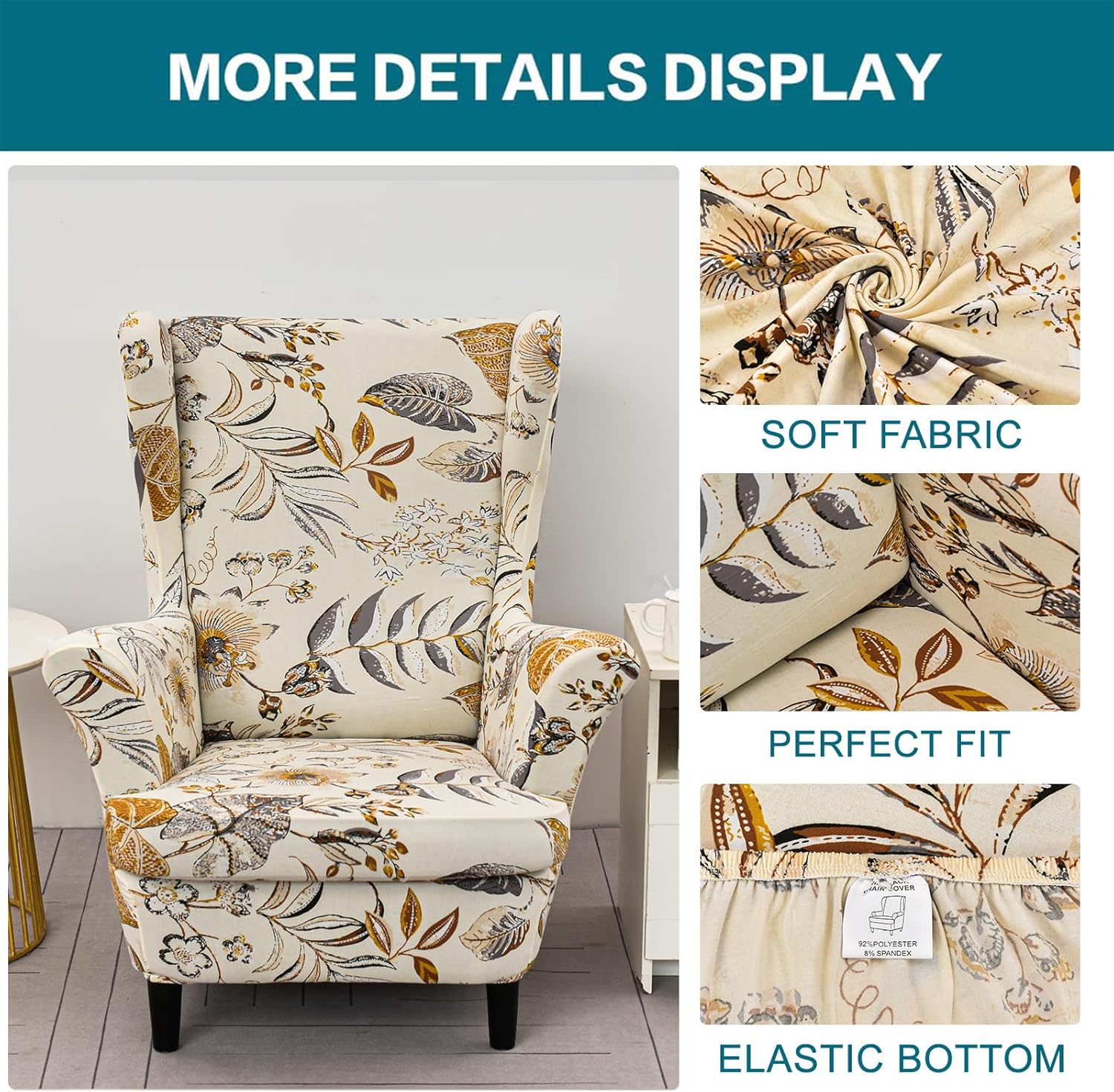 Wingback Chair Cover Slipcovers