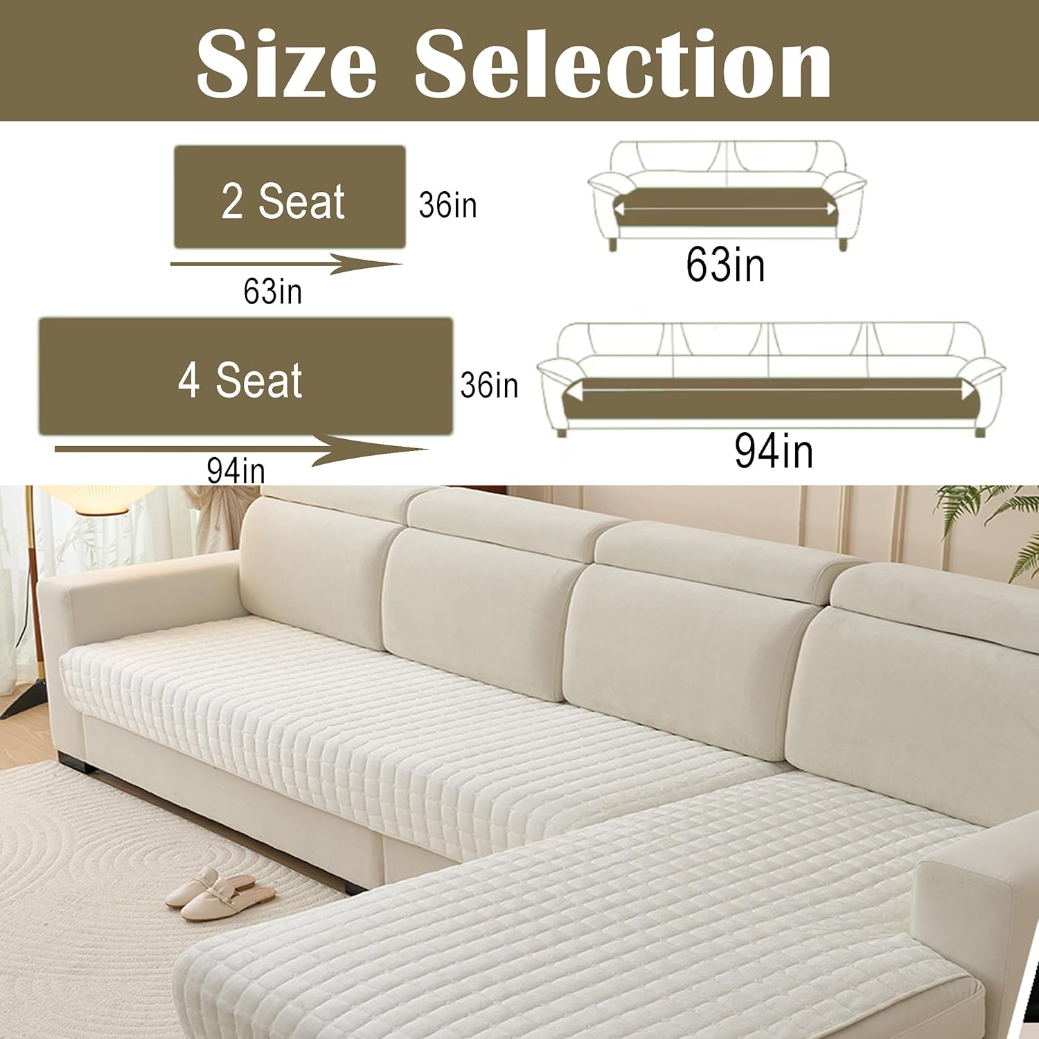 Couch Cover Sofa Covers Washable,