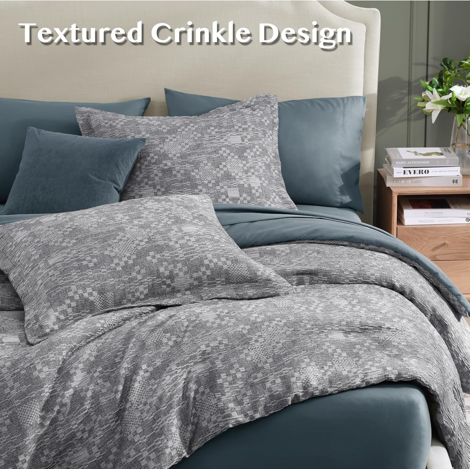 Charcoal Grey Queen Comforter Set