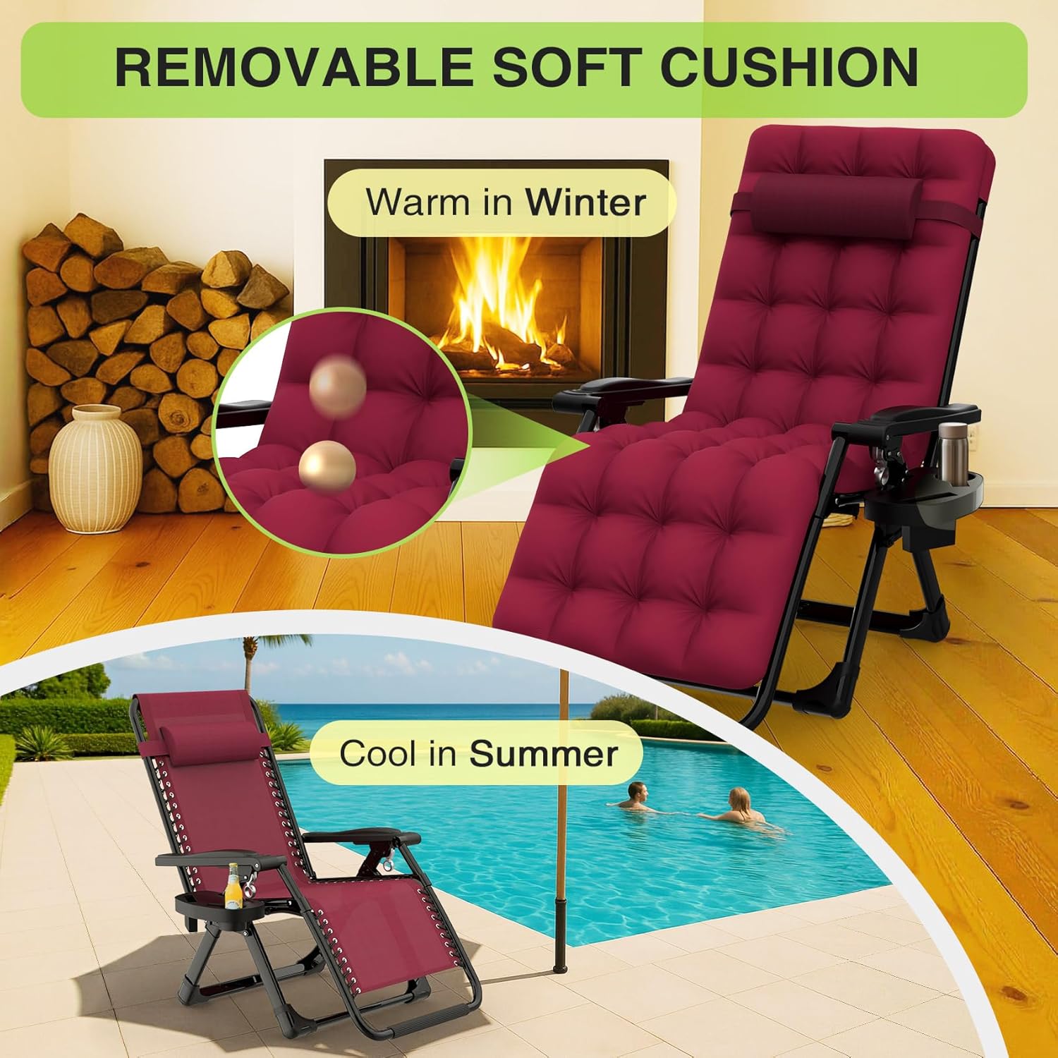 Reclining Camping Lounge Chair