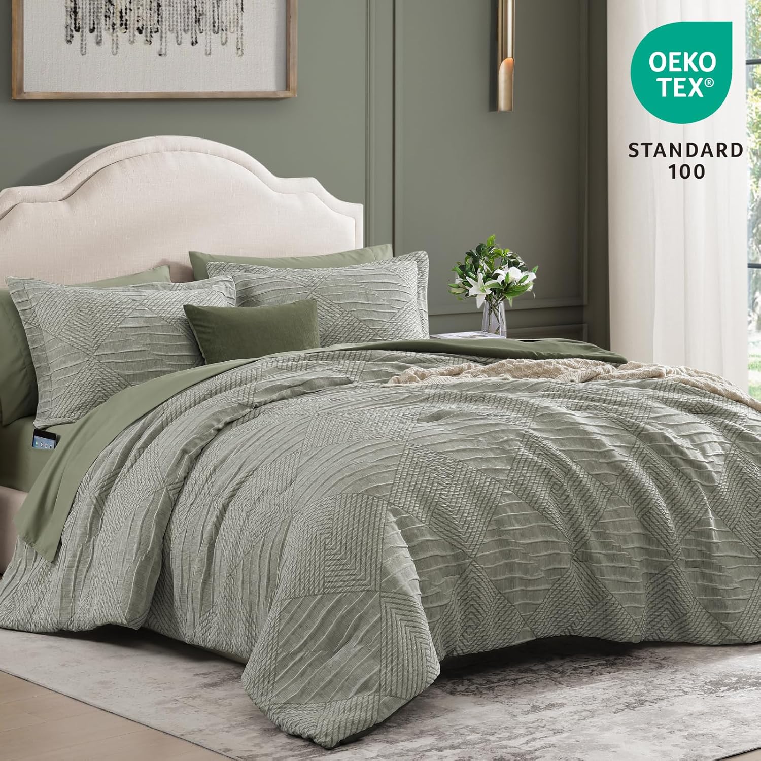 Charcoal Grey Queen Comforter Set