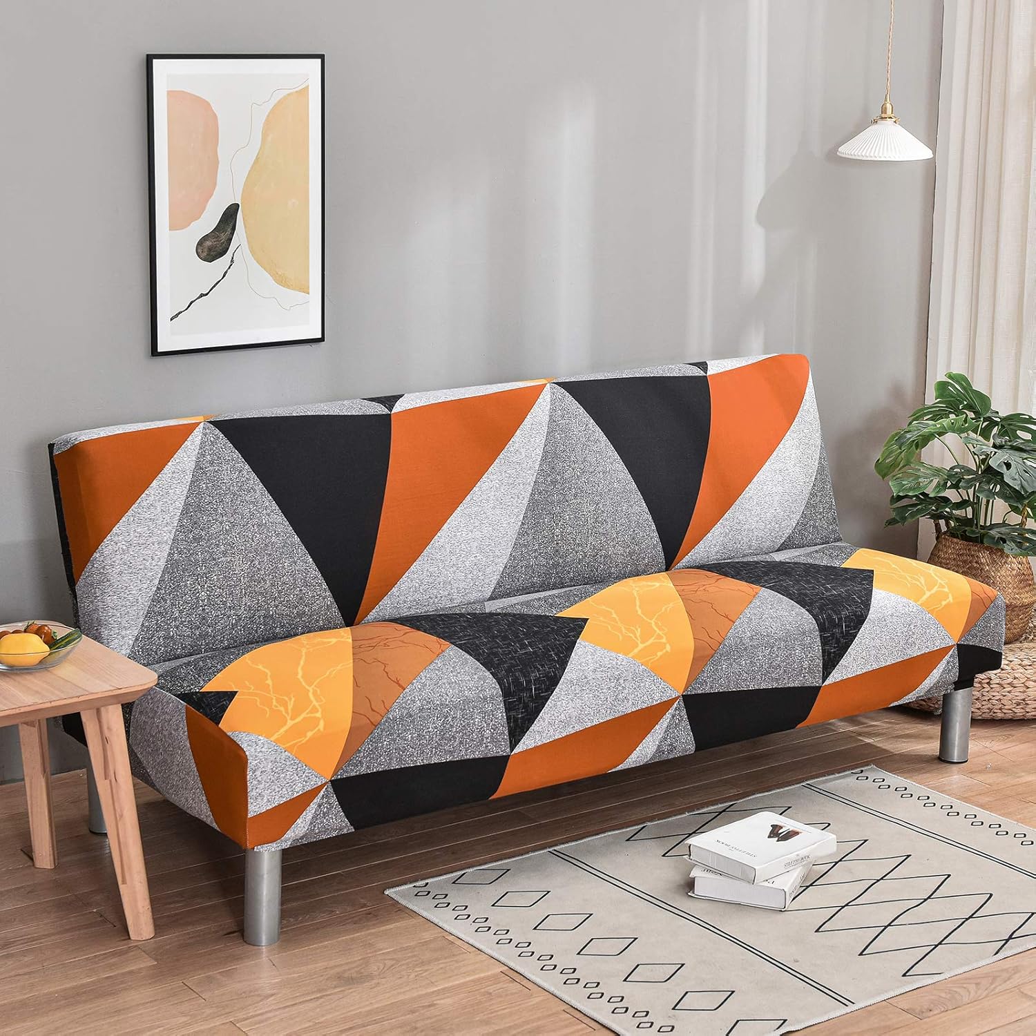 Armless Sofa Cover Futon Slipcover