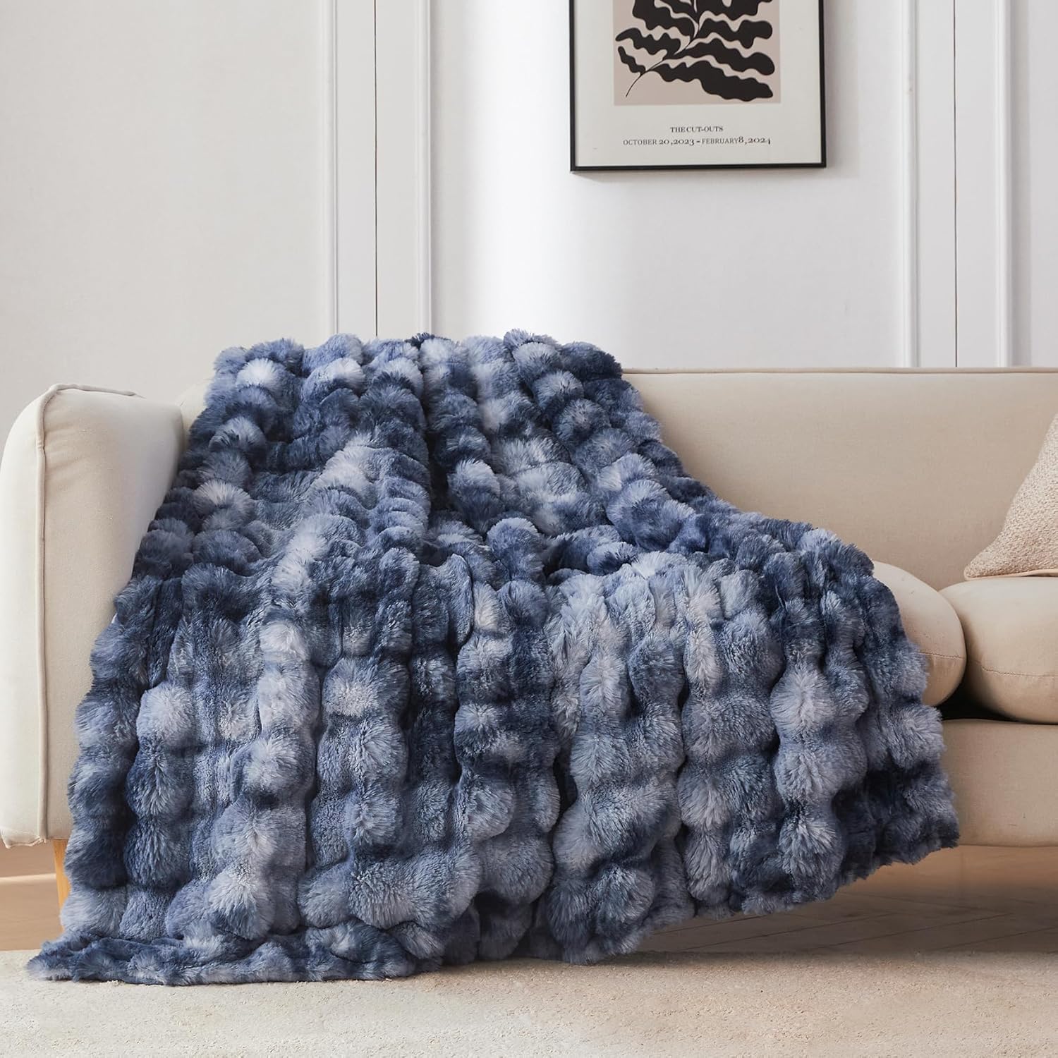 Fur Throw Blanket for Couch