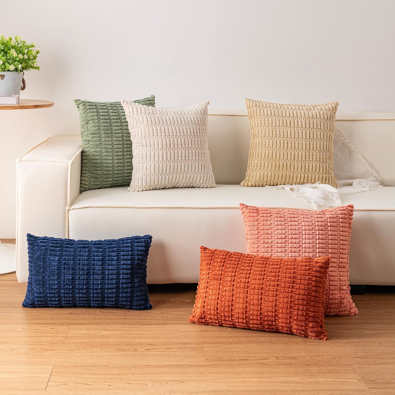 Pack of 2 C Throw Pillow Covers