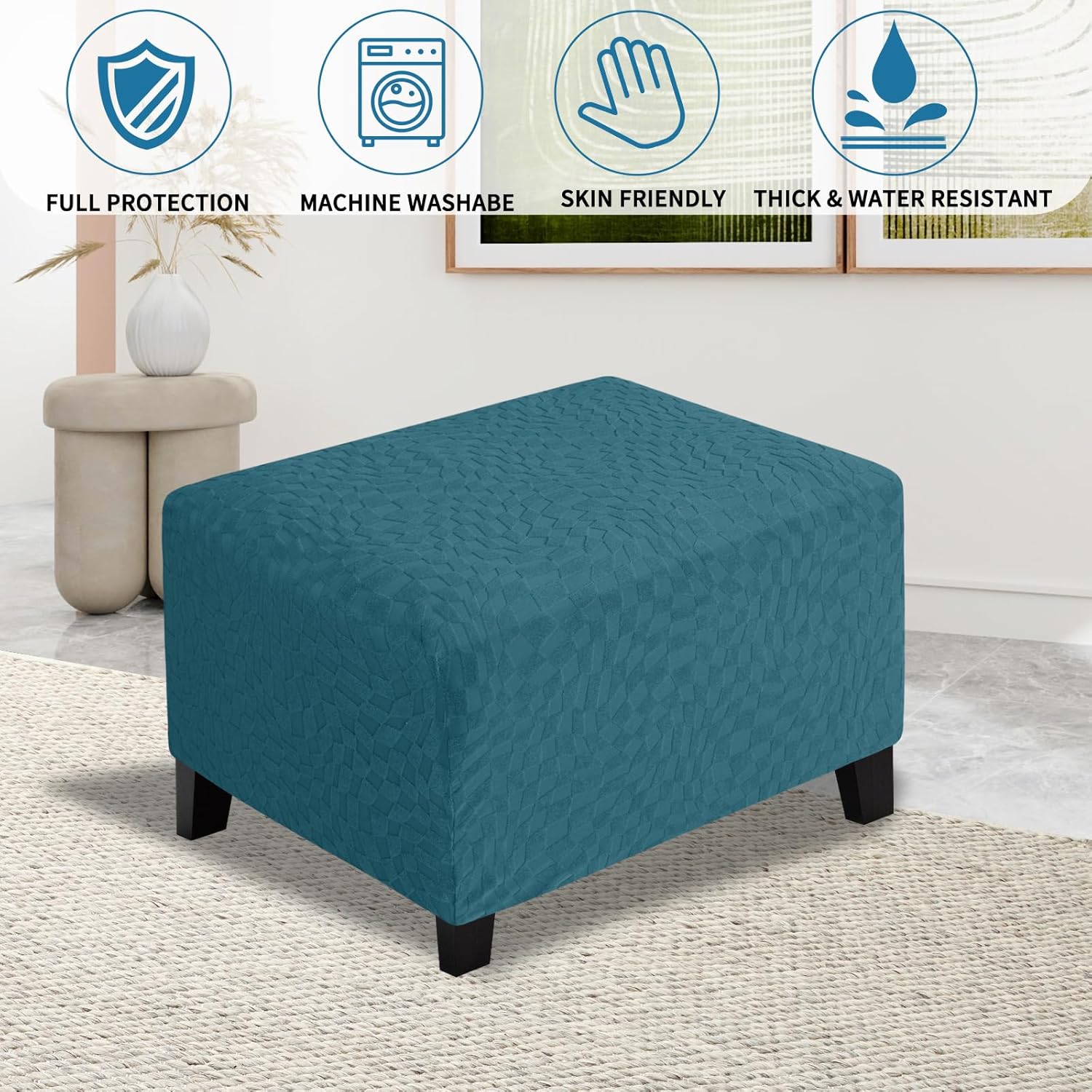 Rectangle Footrest Slipcovers