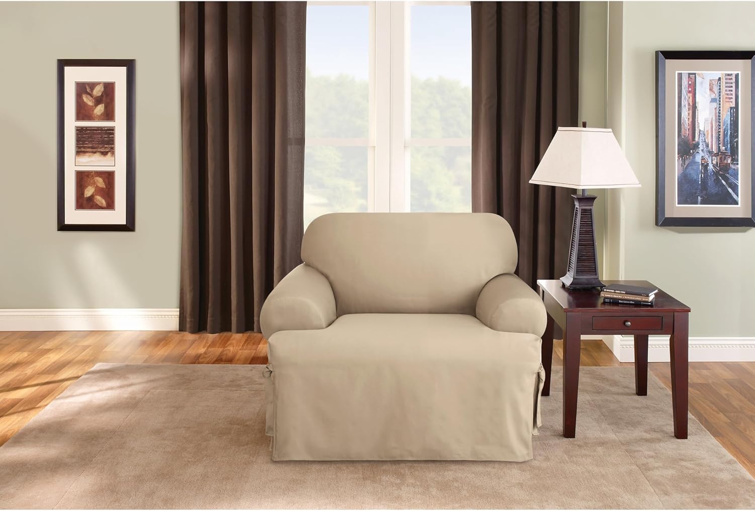 Ottoman Two Piece Slipcover