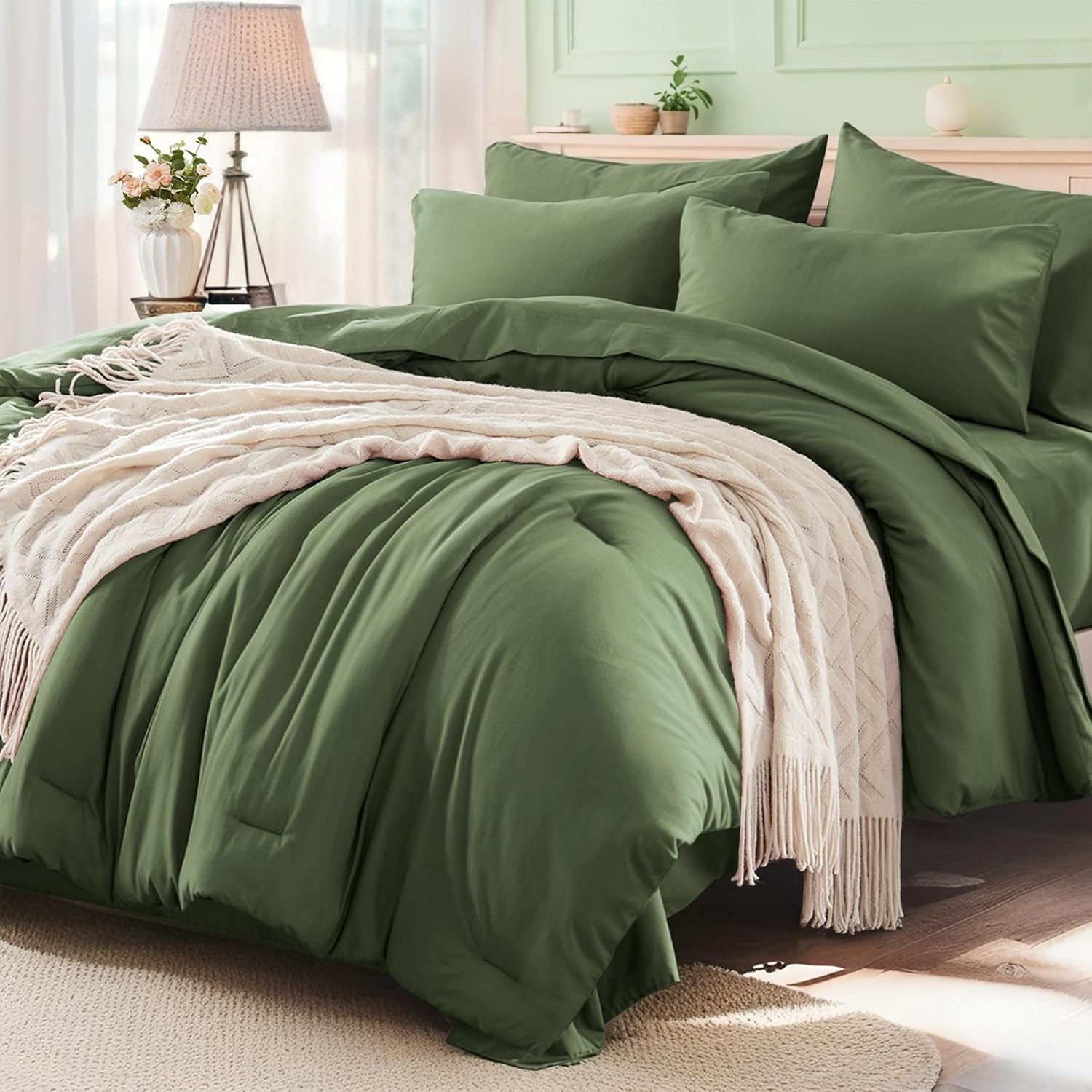Queen Comforter Set 7 Pieces