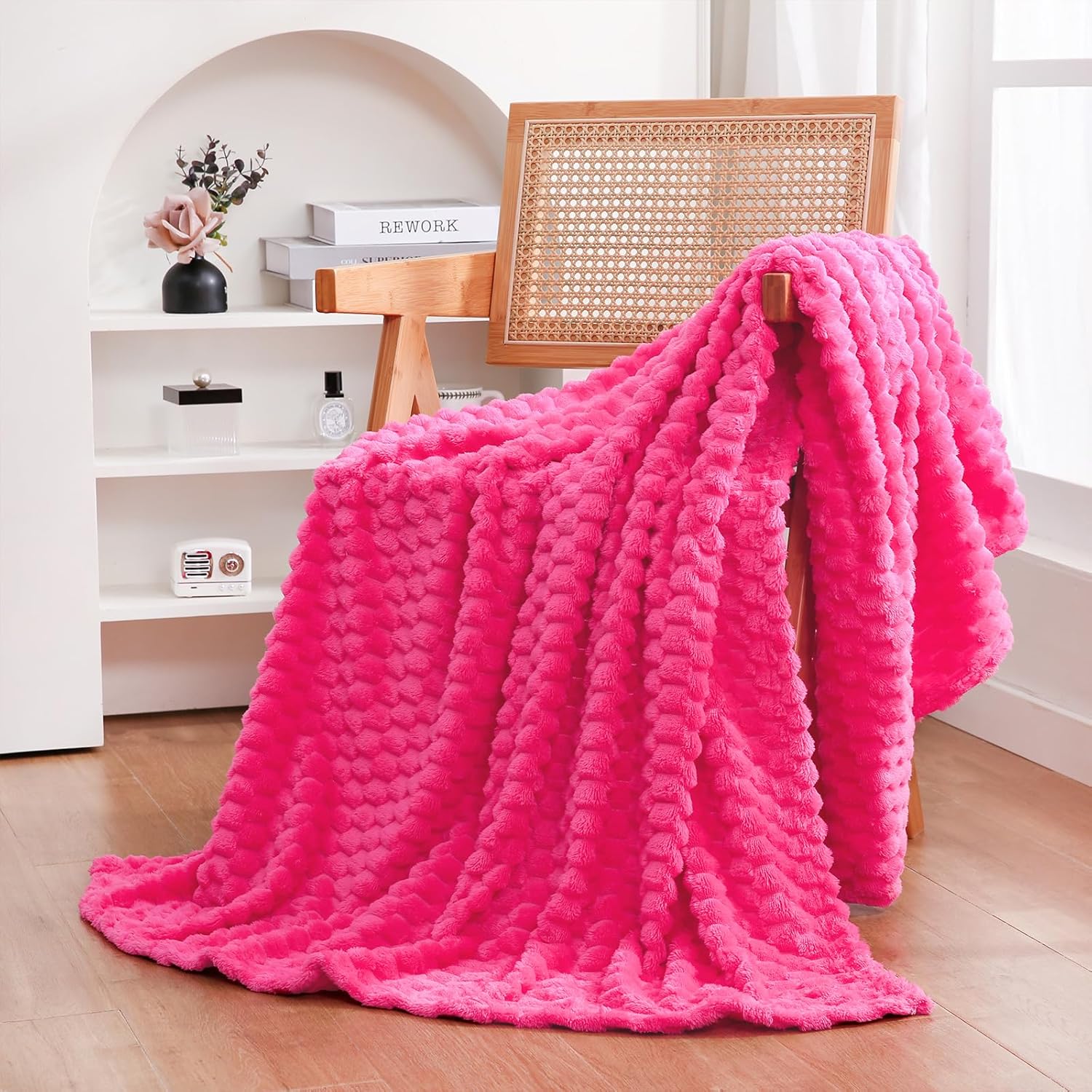 Hot Pink Throw Blanket