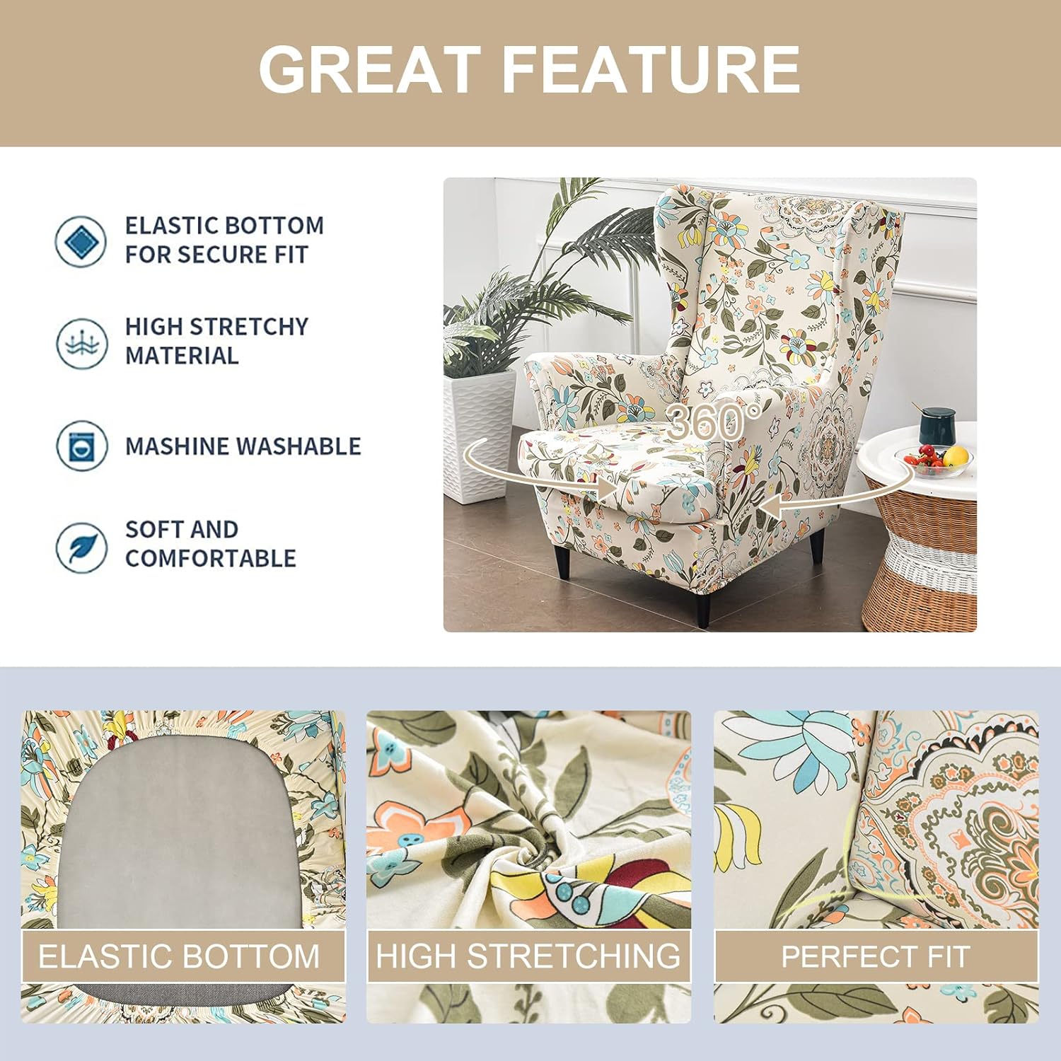 Wingback Chair Slipco