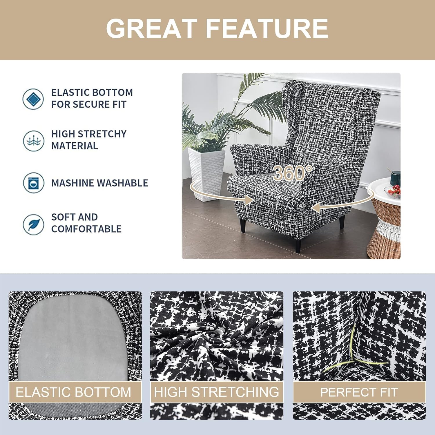 Wingback Chair Slipco