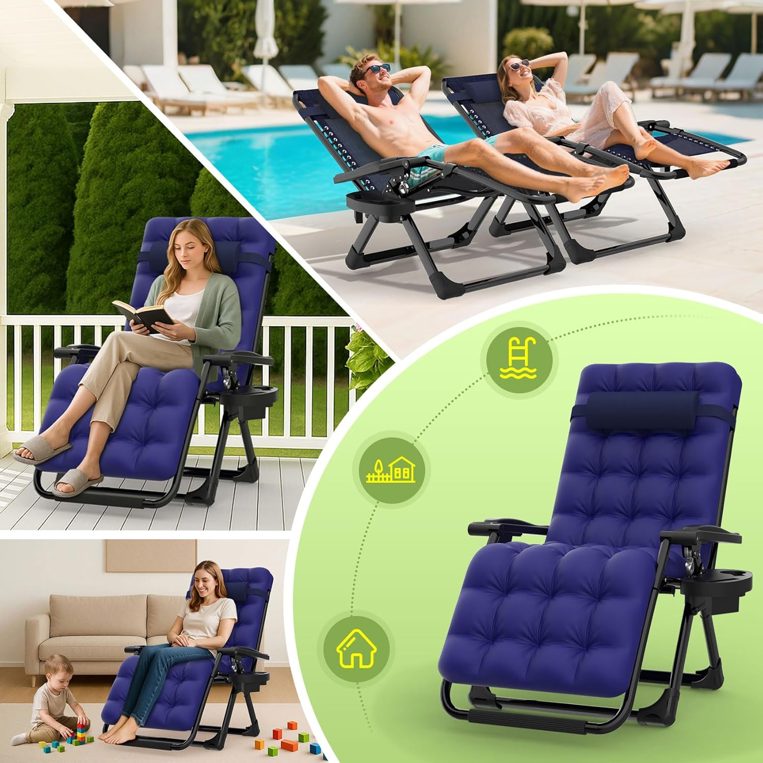 Reclining Camping Lounge Chair