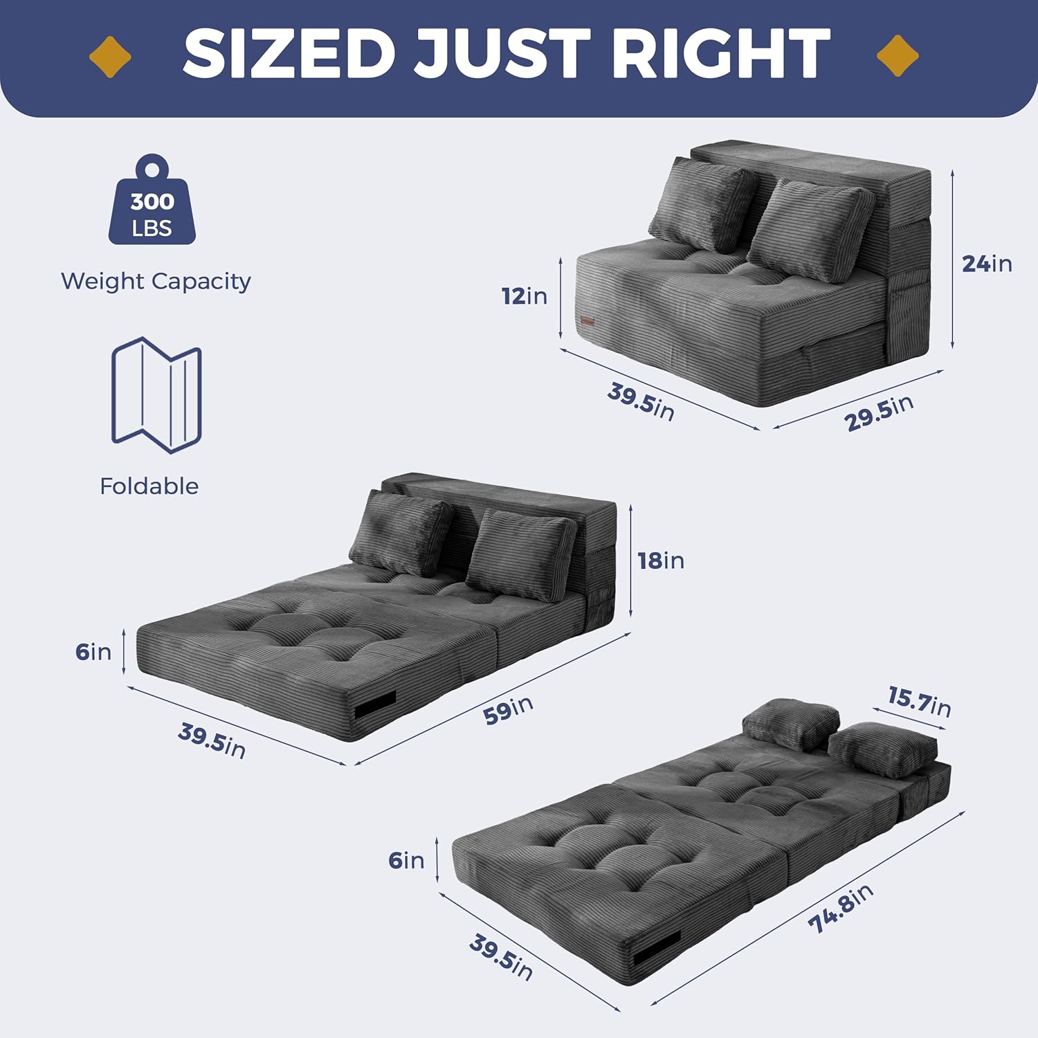 Convertible Sofa Bed