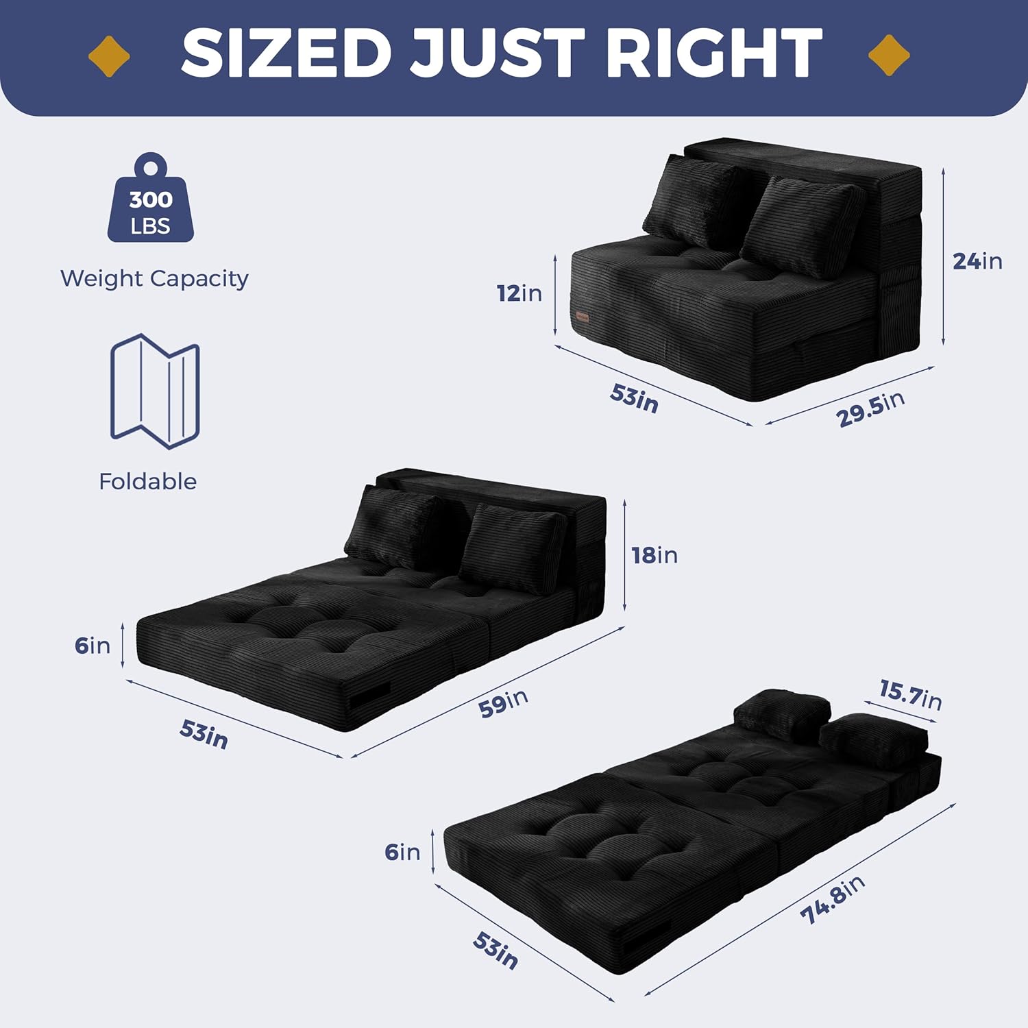 Convertible Sofa Bed