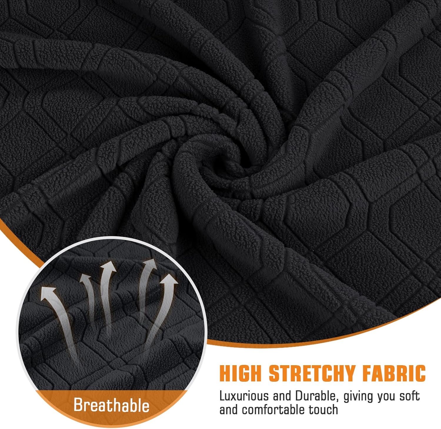 VANSOFY Recliner Chair Cover, 3-Pieces Stretch Recliner Covers for Recliner Chair Soft Reclining Chair Slipcover Furniture Protector for Dogs Cats(Dark Gray)