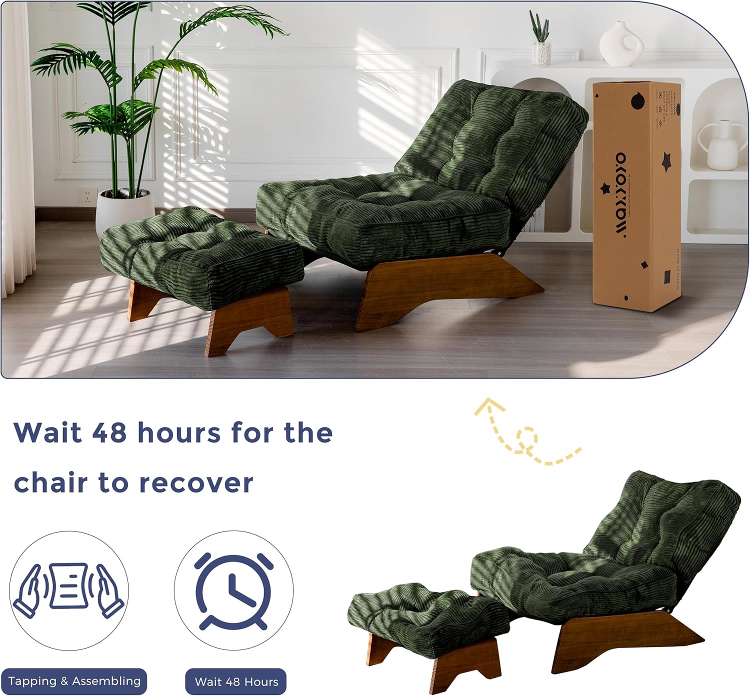 Accent Chair with Ottoman