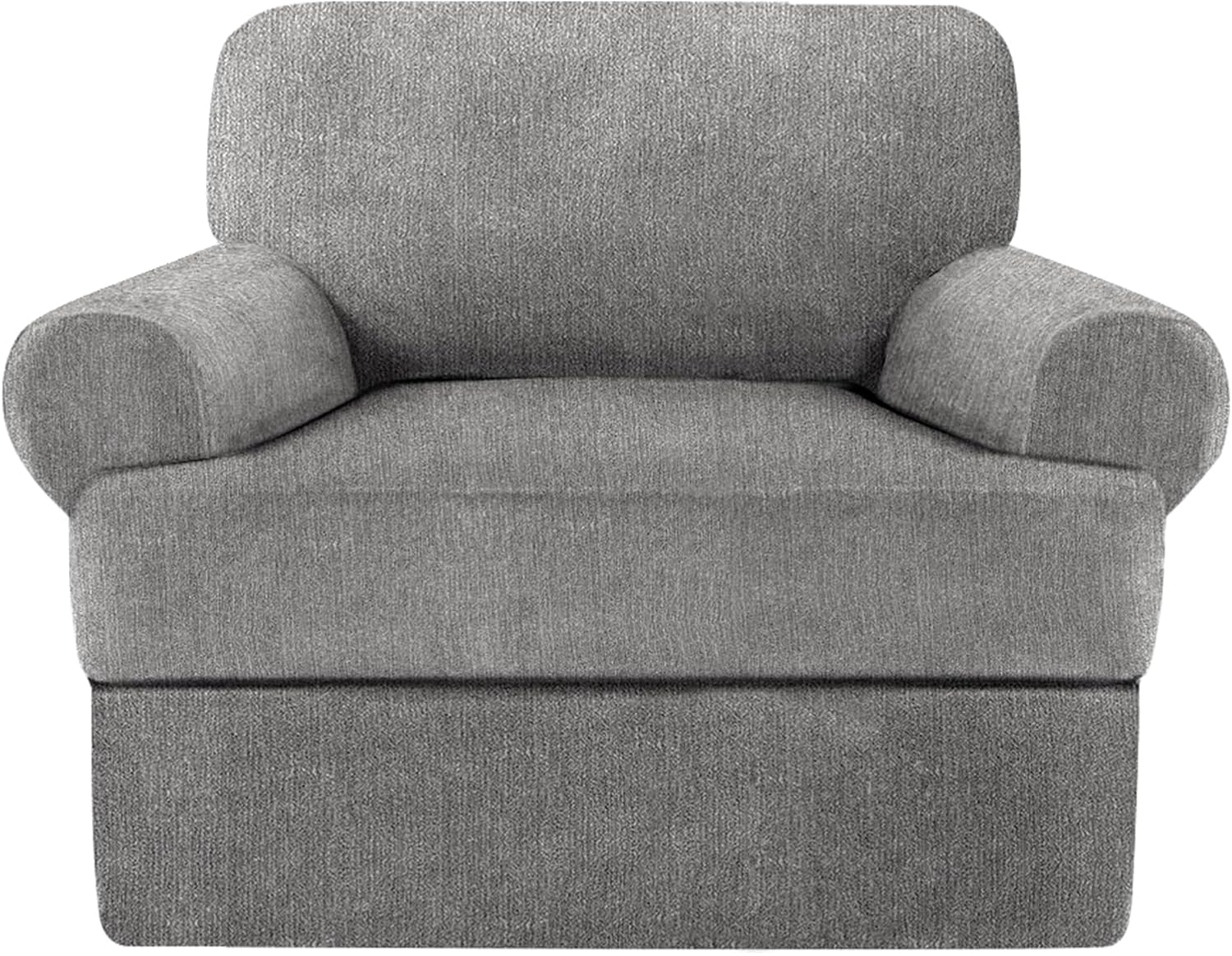 2 Pieces T Cushion Chair Covers