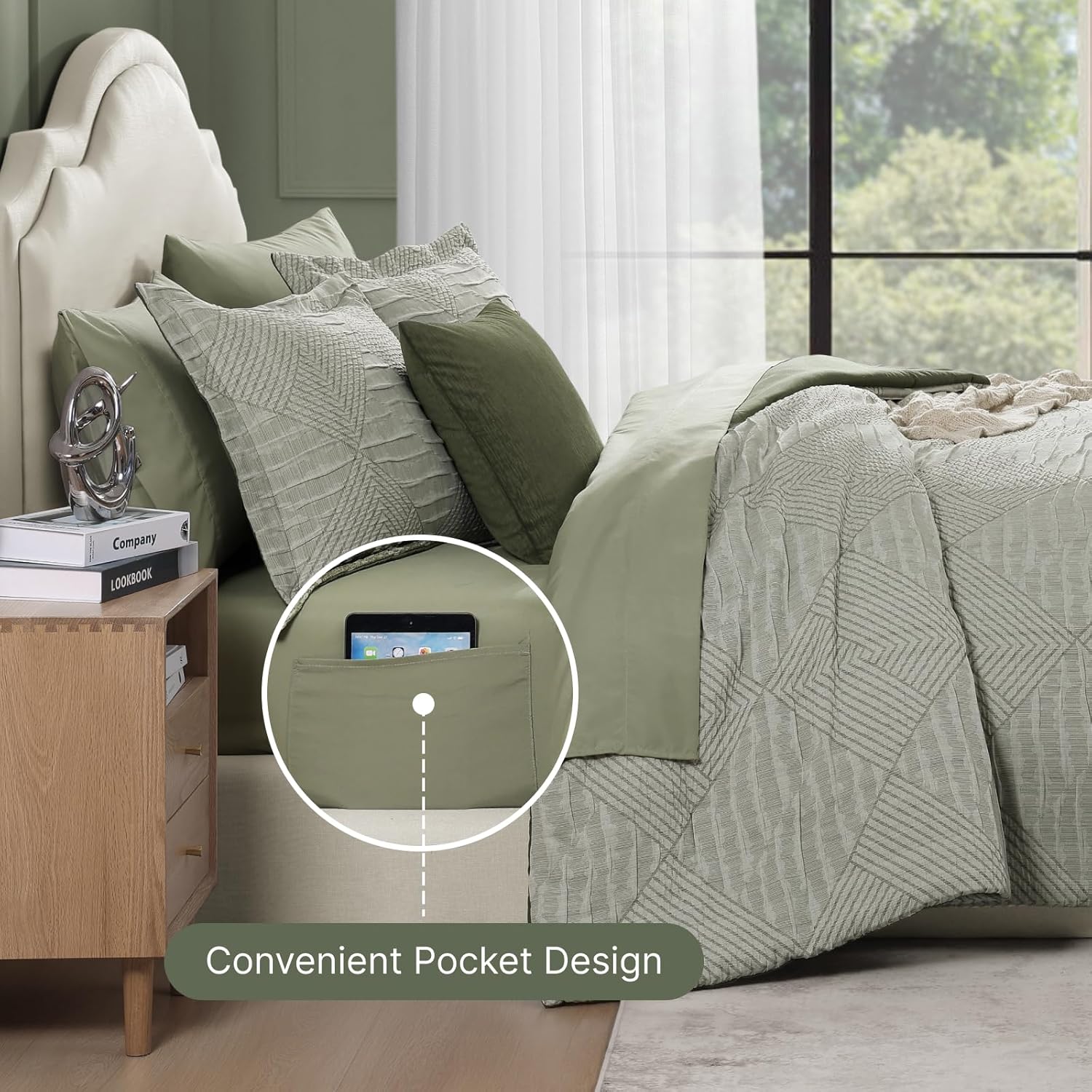 Charcoal Grey Queen Comforter Set